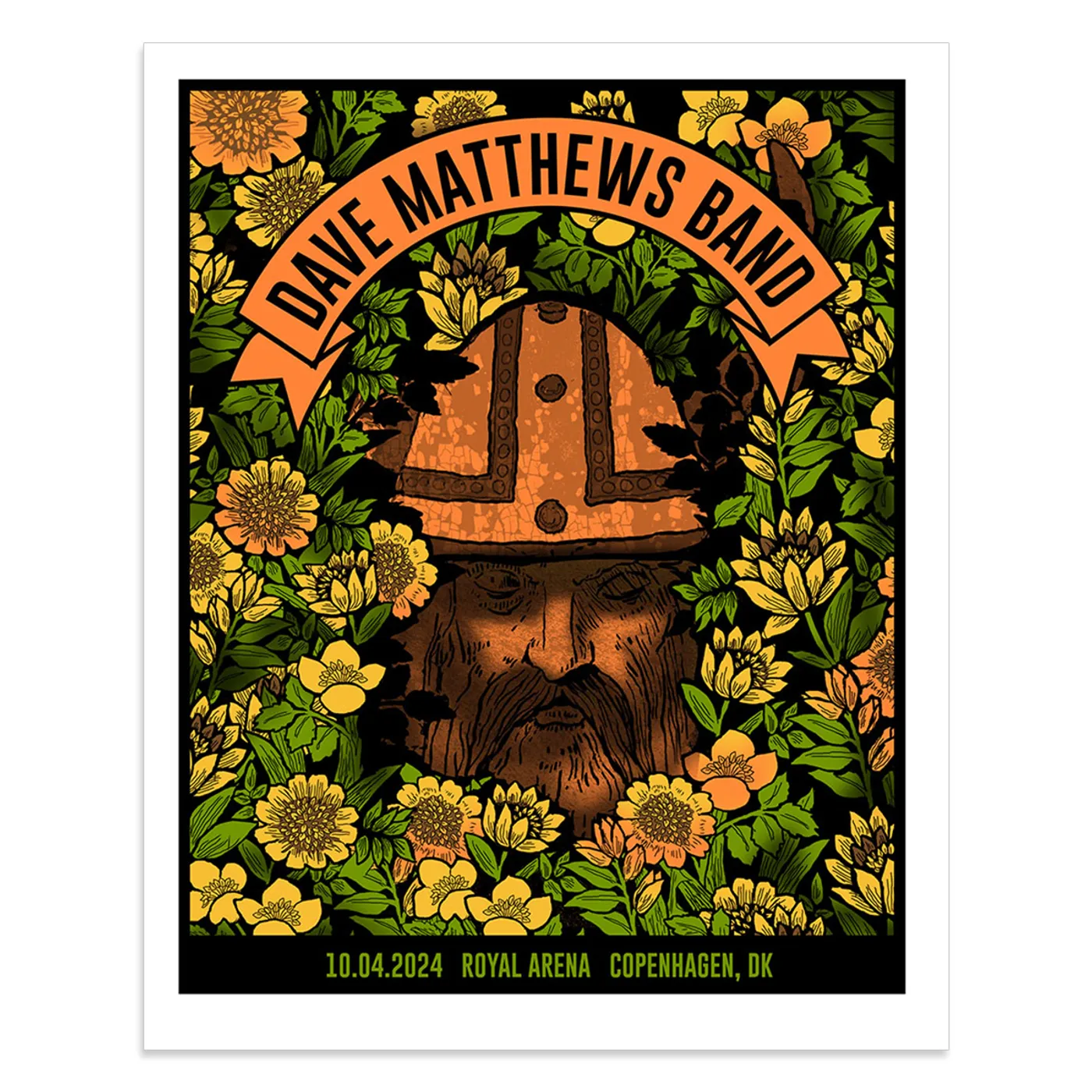 Dave Matthews Band Show Poster Copenhagen, DK 4/10/2024