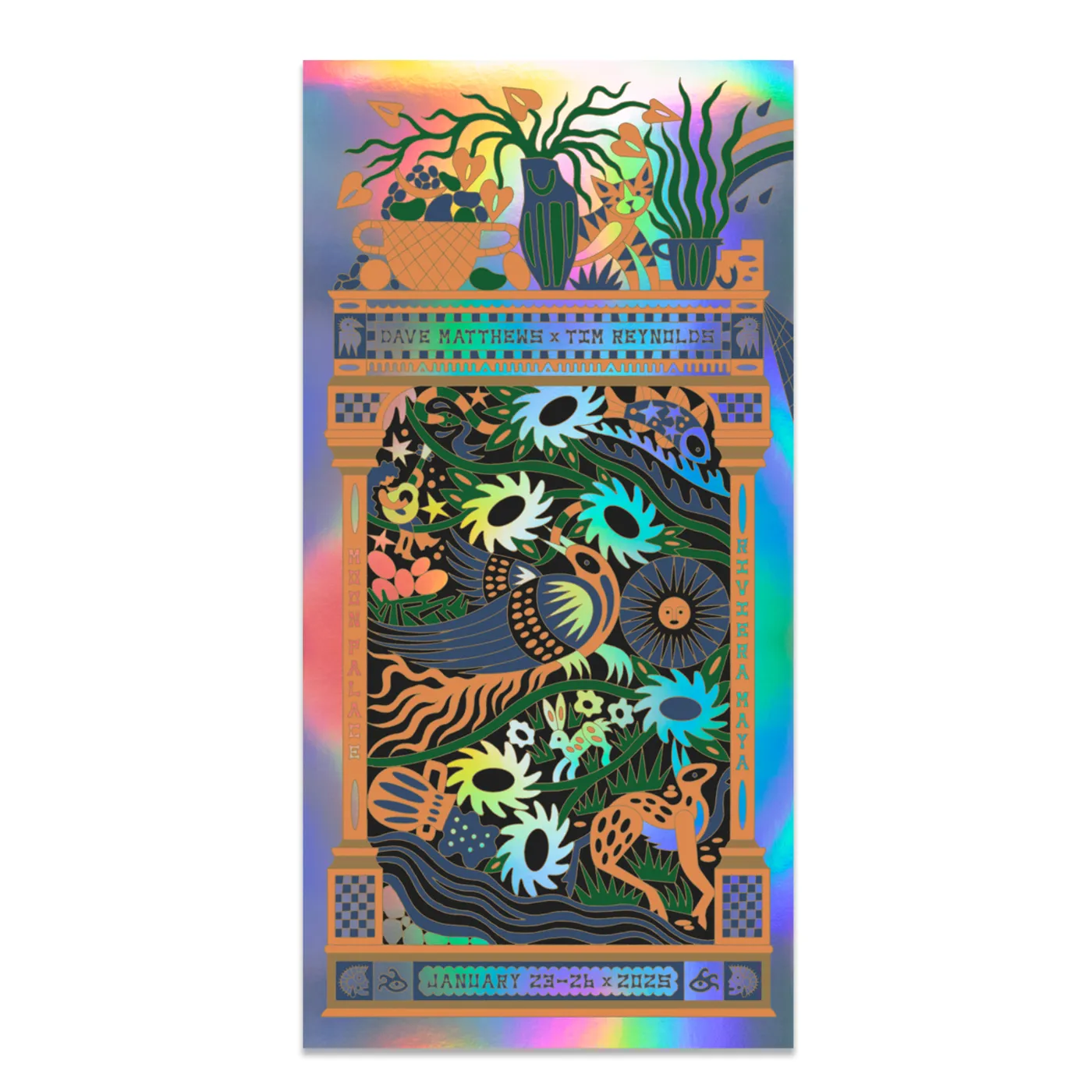 Dave Matthews Band Dave & Tim 2025 Event Poster - Triptych N1 Panel FOIL Variant