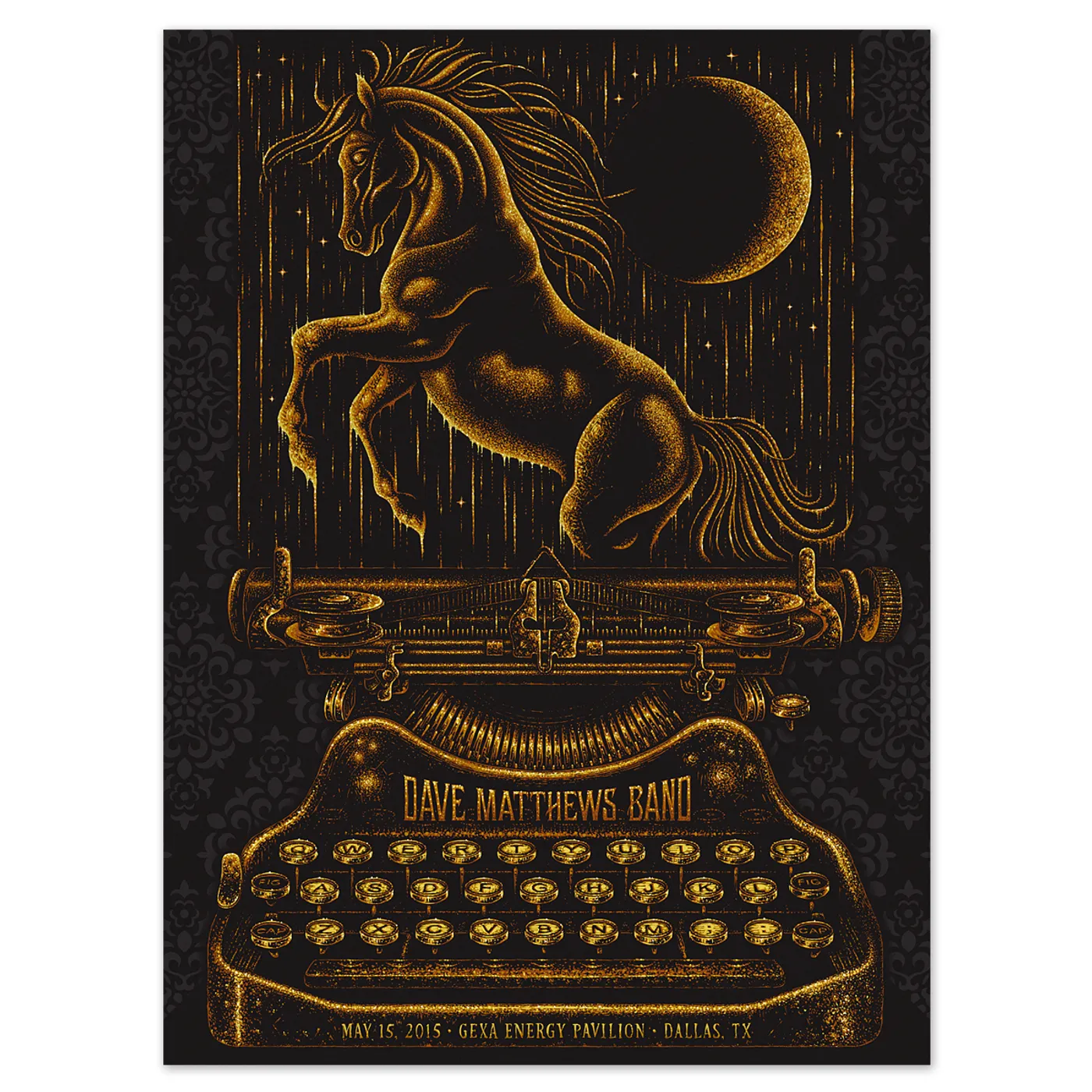 Dave Matthews Band Show Poster – Dallas, Texas 5/15/2015 
