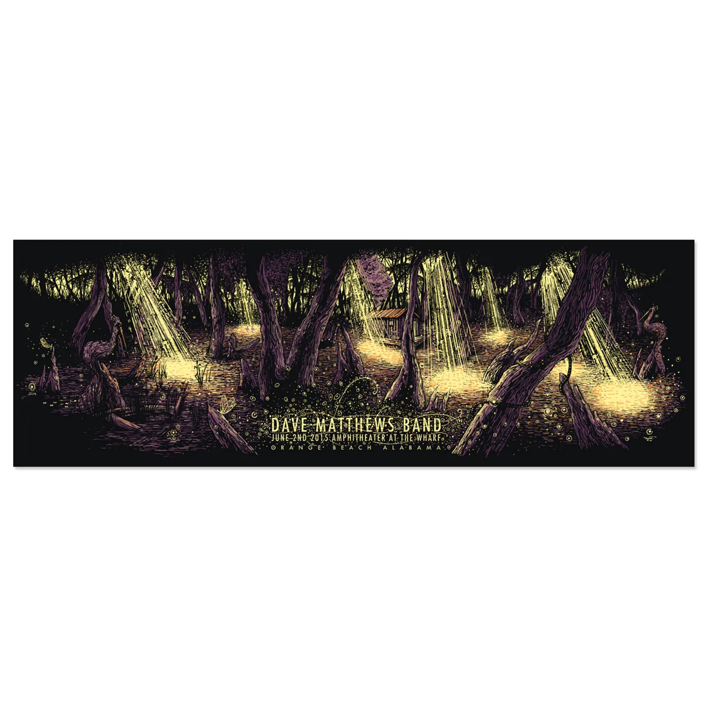 Dave Matthews Band Show Poster – Orange Beach, Alabama 6/2/2015 