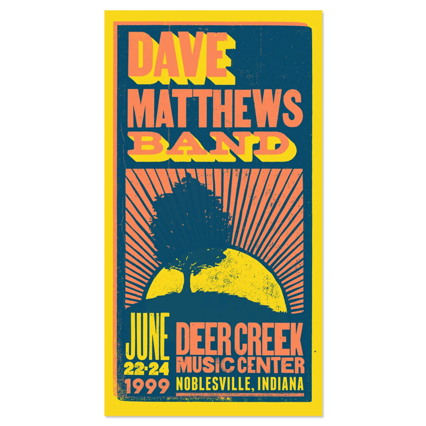 Dave Matthews Band Limited Edition Live Trax 34 - Deer Creek Music Center Poster 