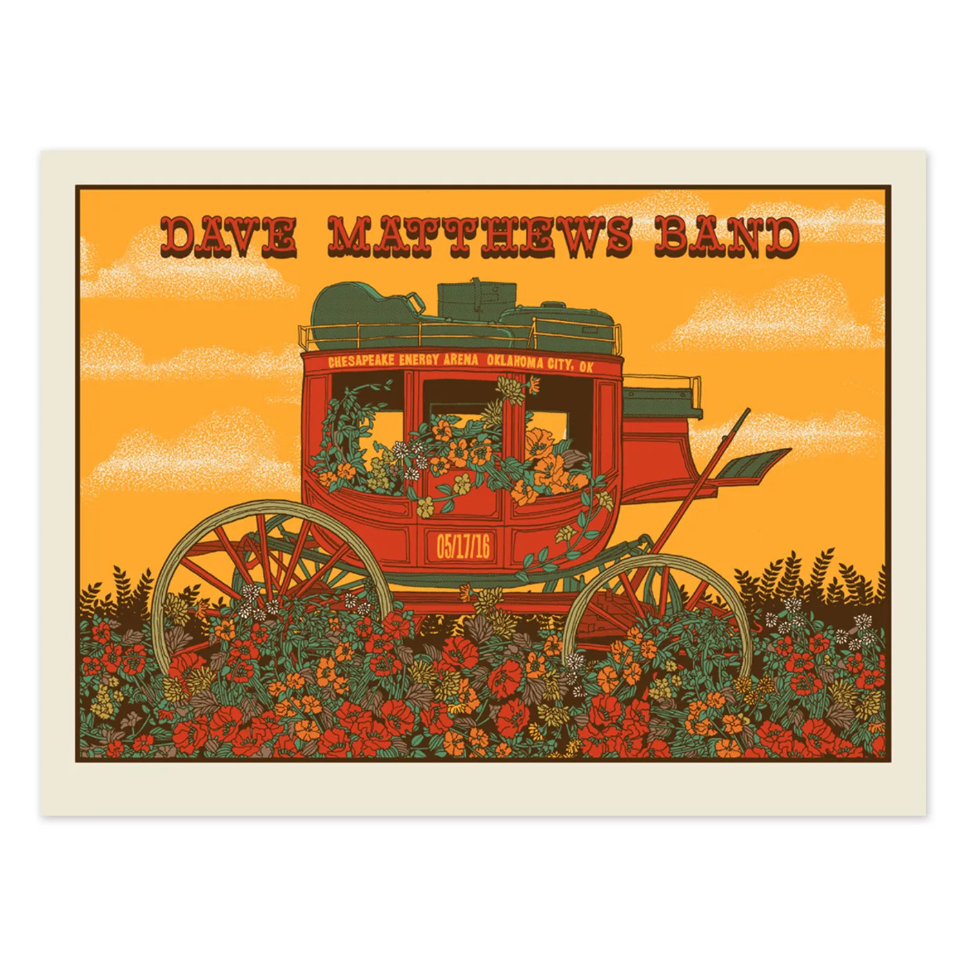 Dave Matthews Band Show Poster – Oklahoma City, OK 5/17/2016