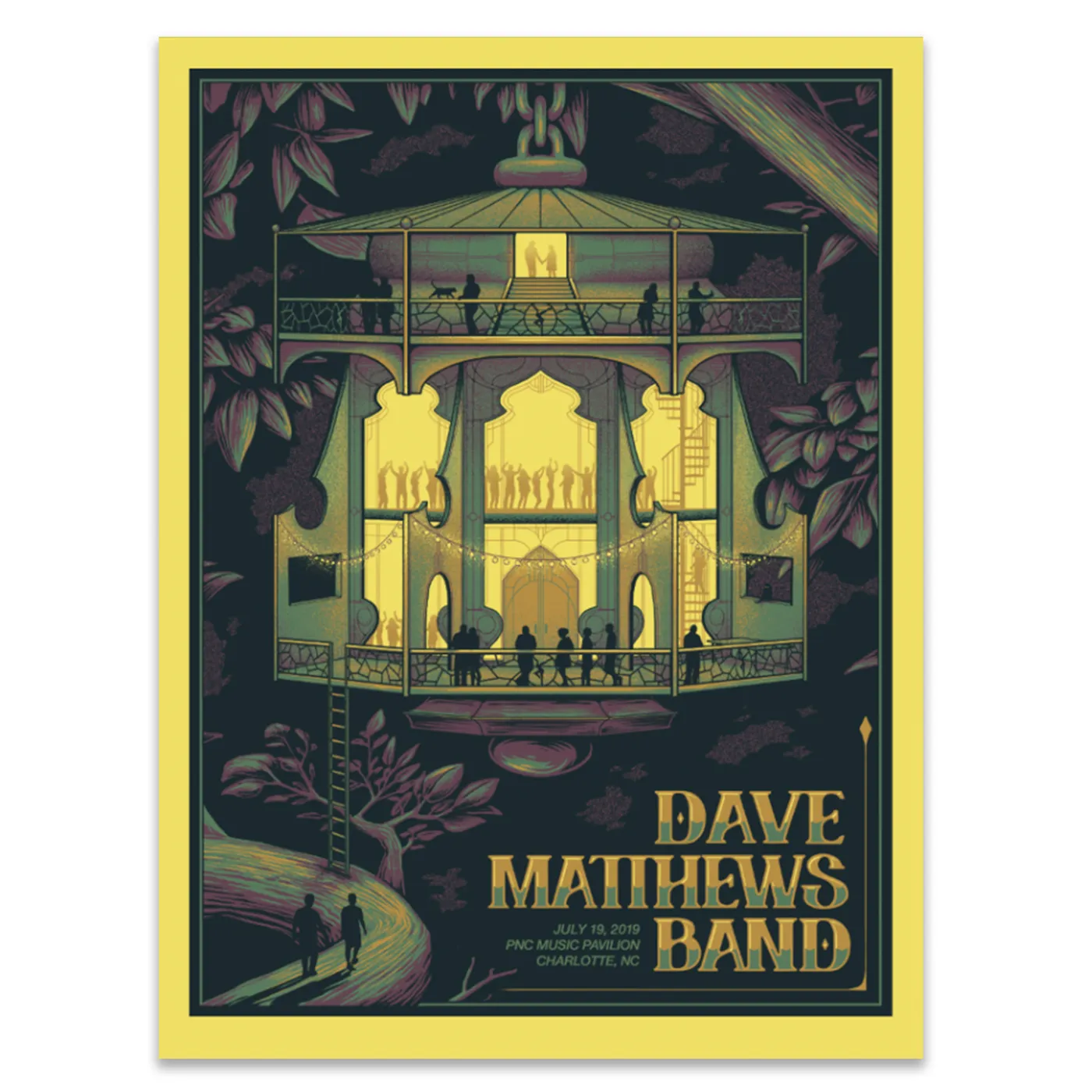 Dave Matthews Band Show Poster Charlotte, NC 7/19/2019