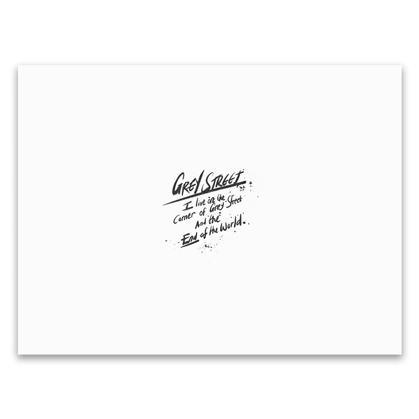 Dave Matthews Band “Grey Street” Song Poster – Rainbow Foil (Blue)
