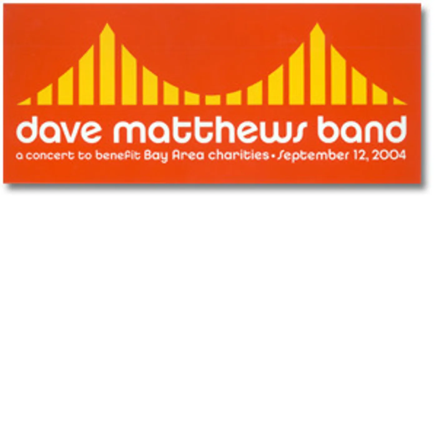 Dave Matthews Band Golden Gate Park Event Sticker