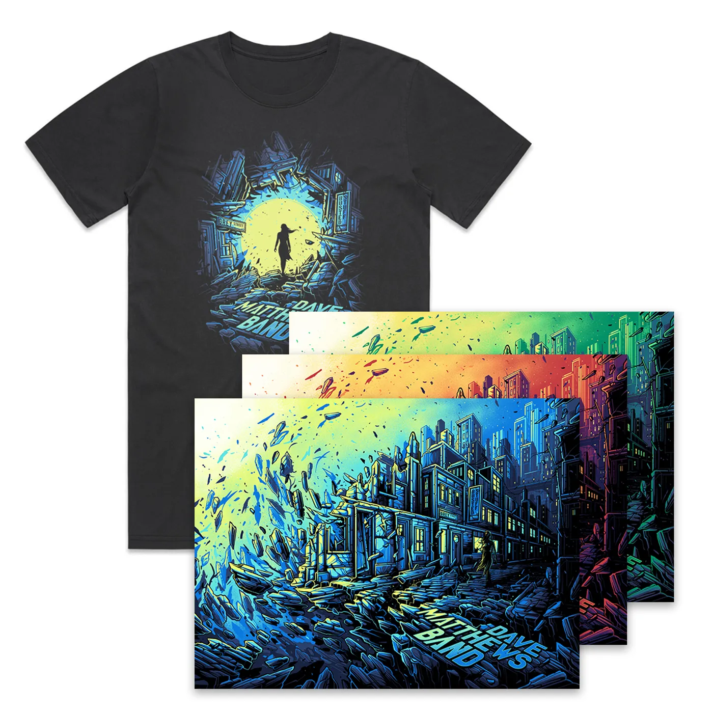 Dave Matthews Band “Grey Street” Song Poster – Regular (Limited Edition) Bundle