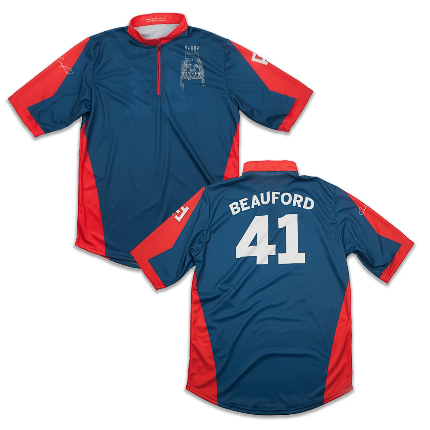 Dave Matthews Band Custom Carter Beauford Jersey Red/Blue