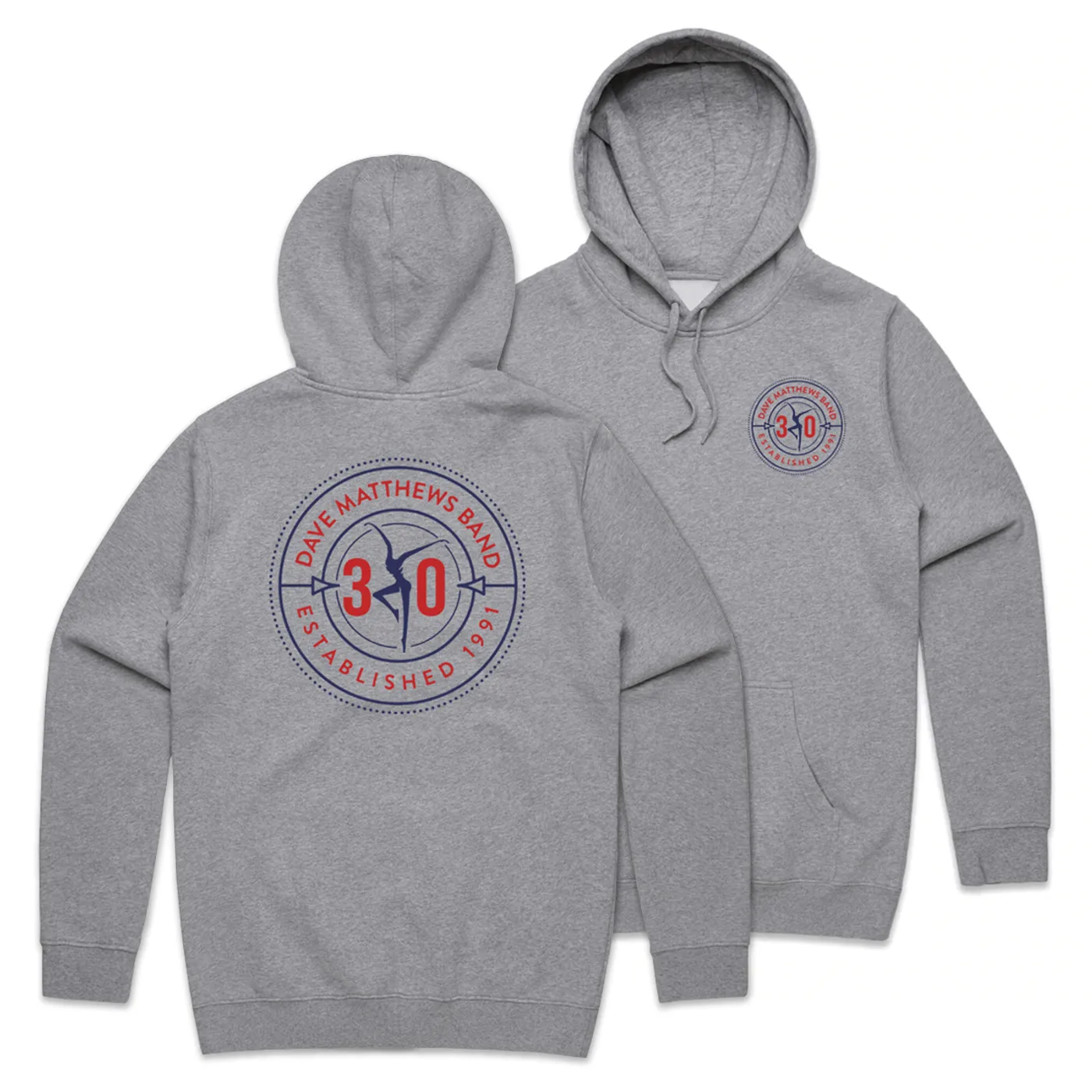 Dave Matthews Band 30th Anniversary Logo Pullover Hoody