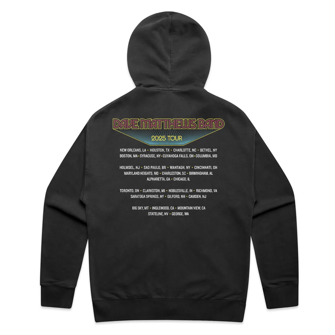 Dave Matthews Band 2025 Tour Zip Hoodie