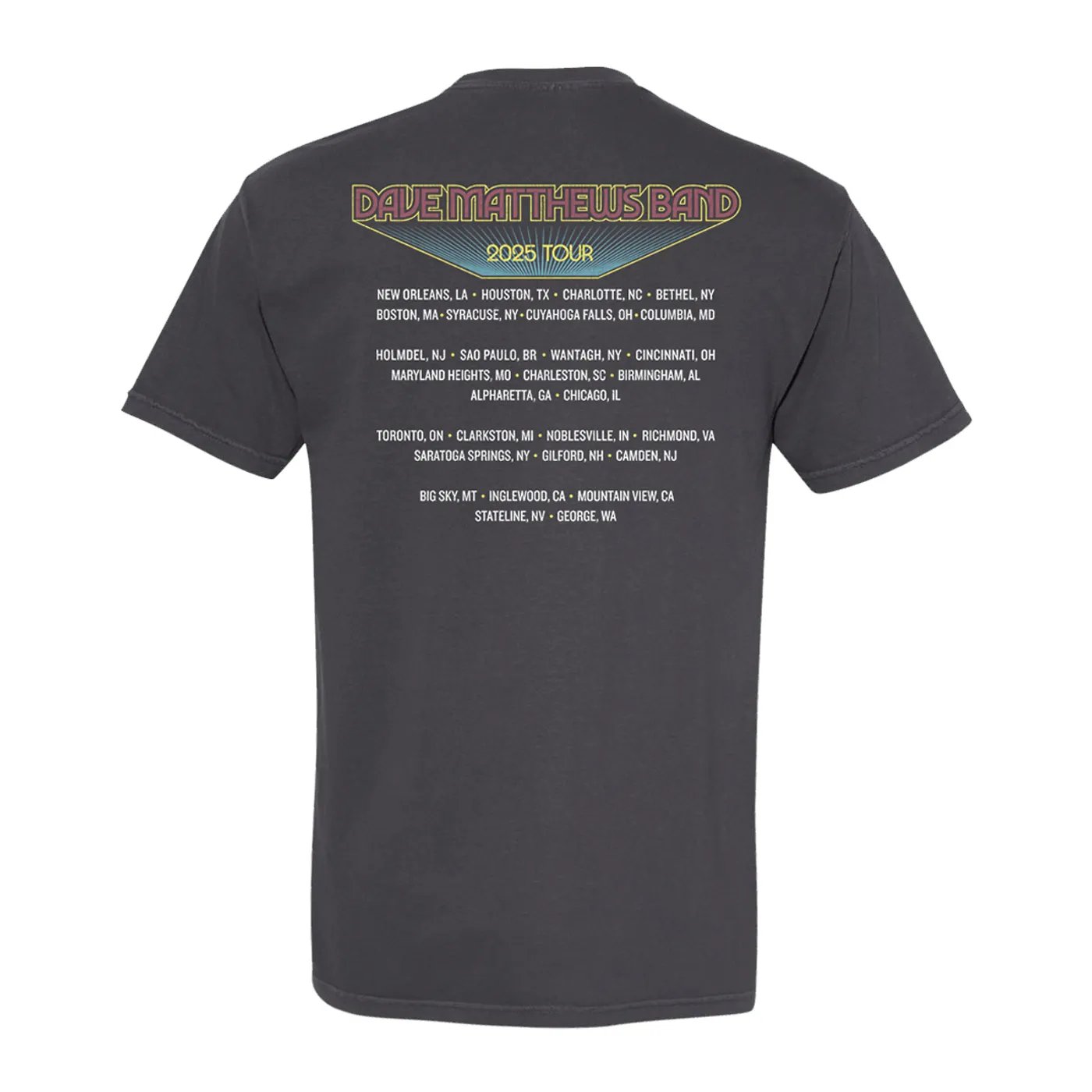 Dave Matthews Band 2025 Tour Tee