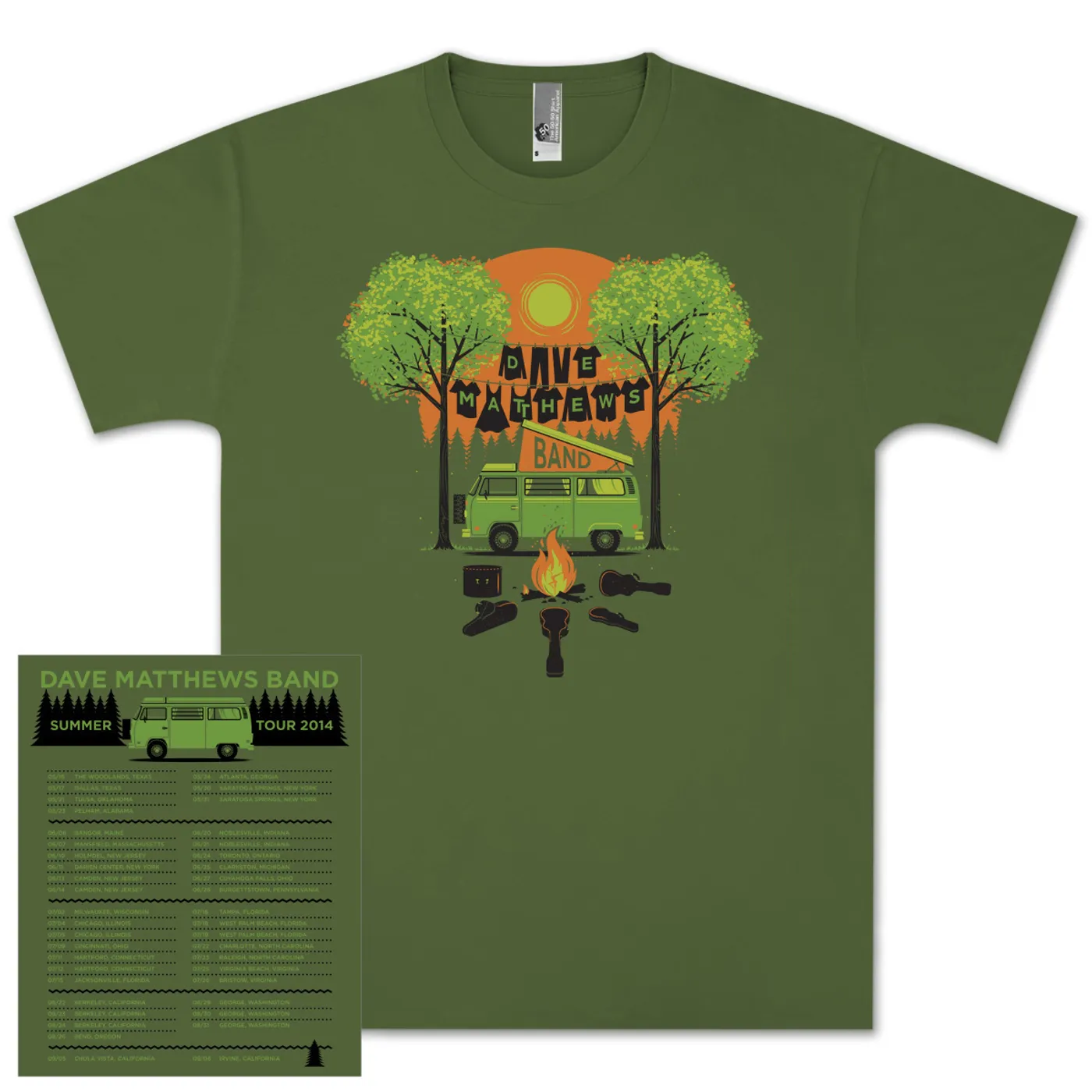 Dave Matthews Band Exclusive 2014 Summer Tour T-Shirt