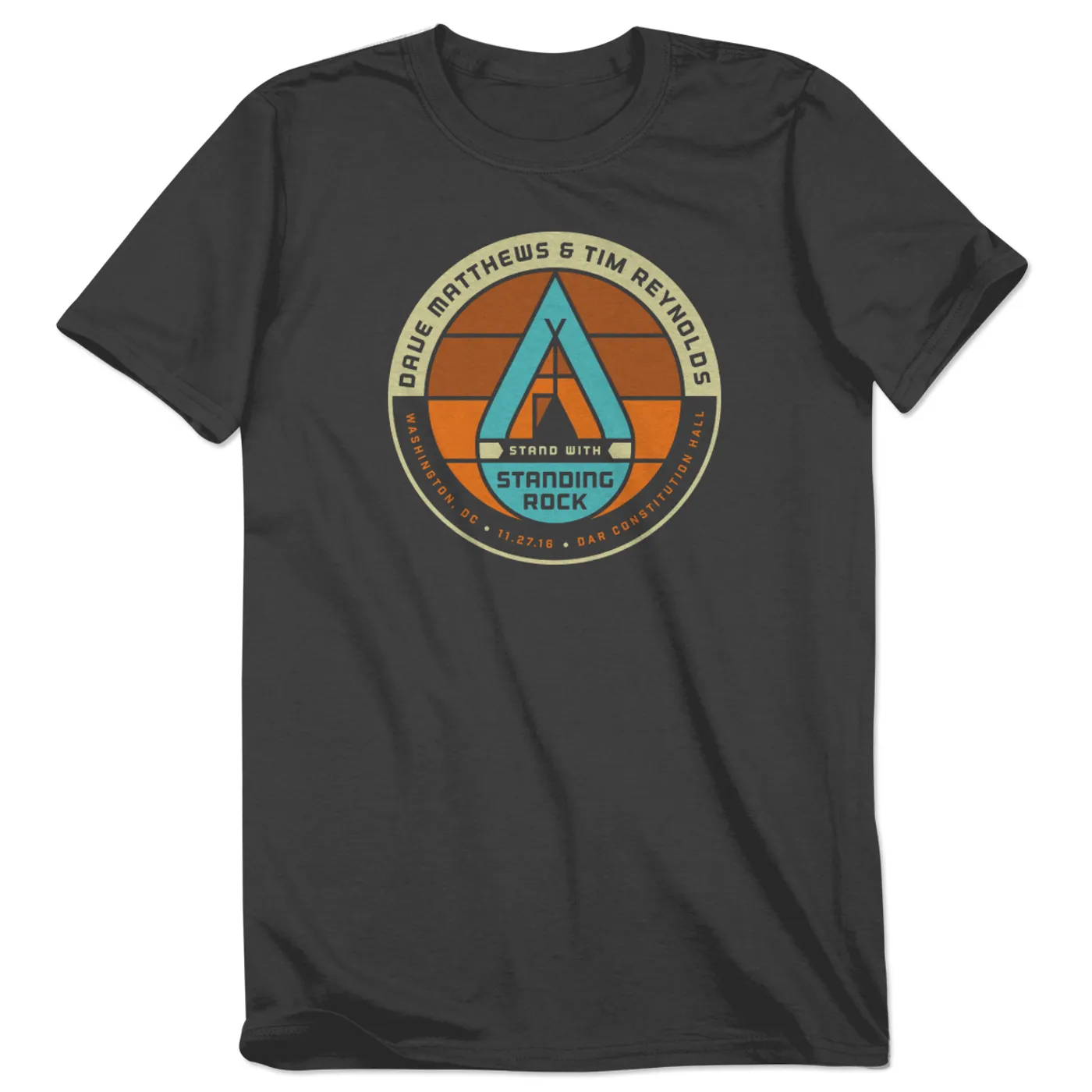 Dave Matthews Band & Tim Reynolds Stand with Standing Rock Event T-shirt