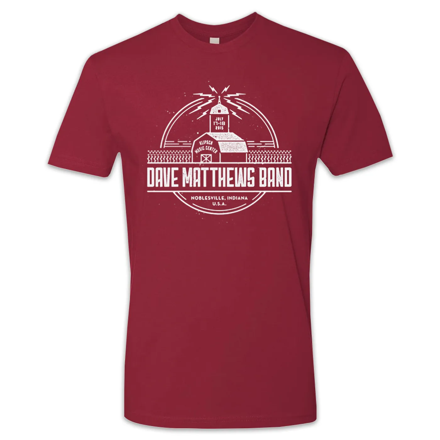 Dave Matthews Band Event T-shirt - Noblesville, IN 7/18/2015
