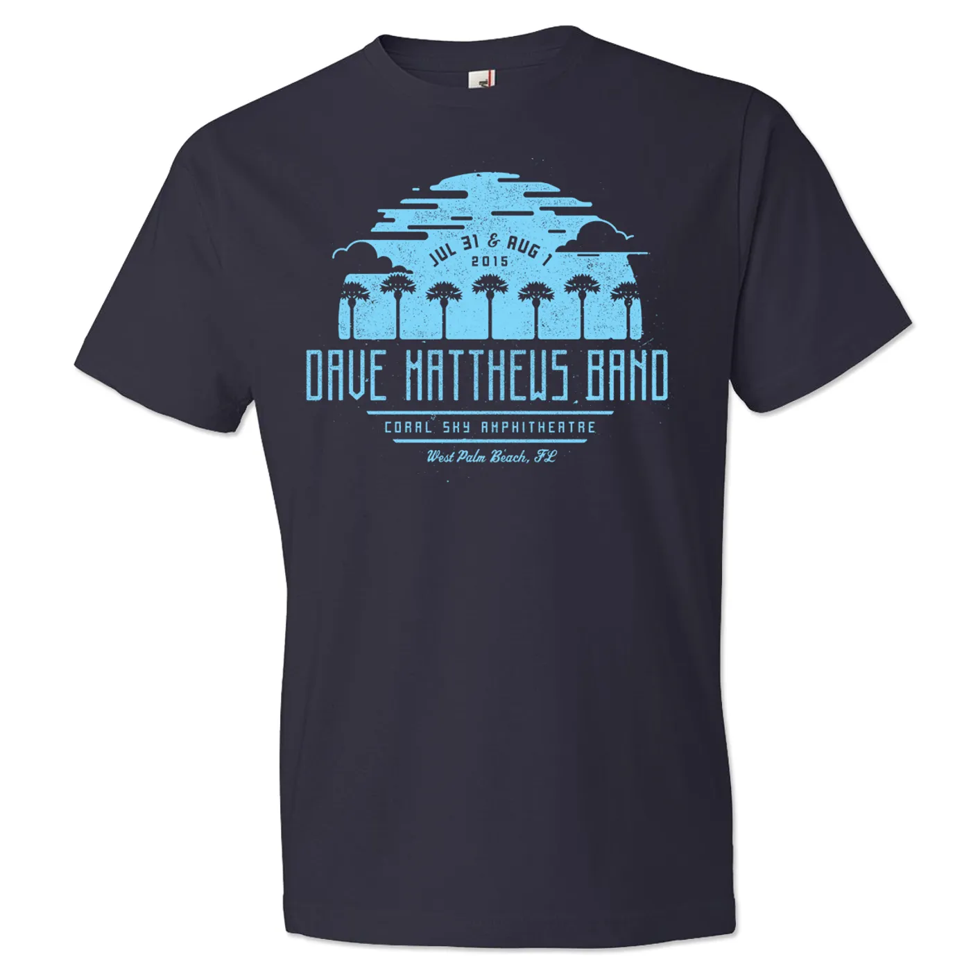 Dave Matthews Band Event T-shirt - West Palm Beach 7/31-8/1/2015
