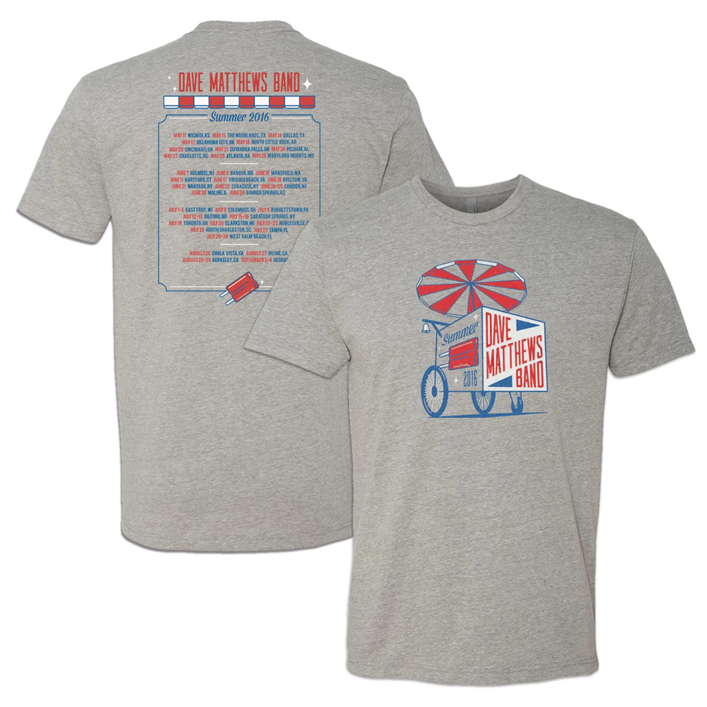 Dave Matthews Band 2016 Summer Tour T-shirt