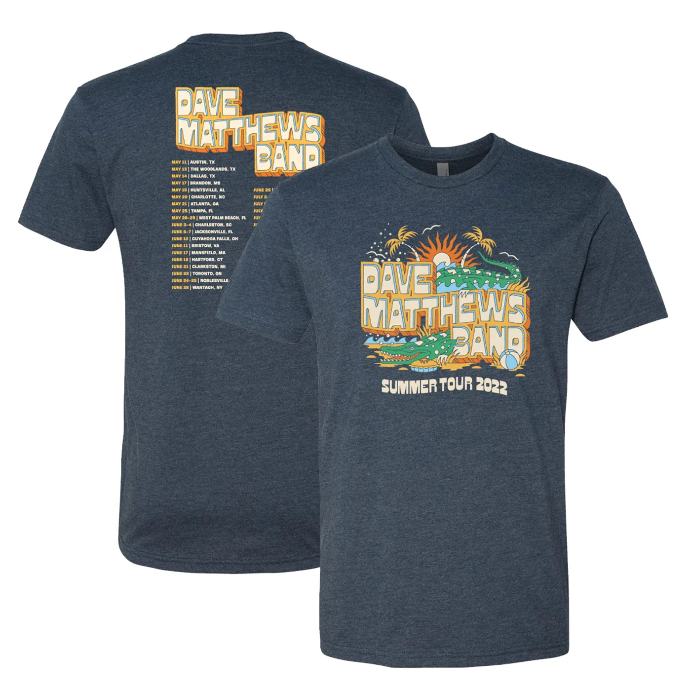 Dave Matthews Band Web Exclusive 2022 Summer Tour Tee