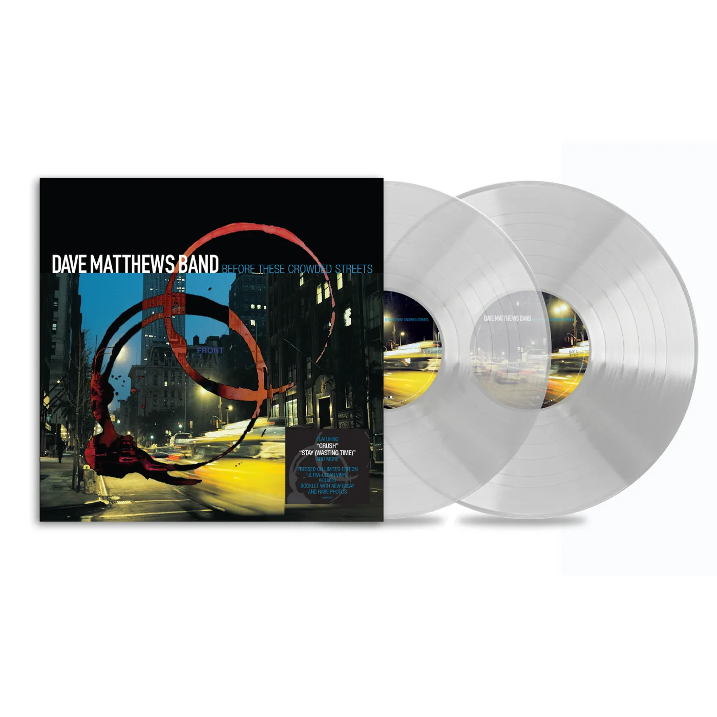 Dave Matthews Band Before These Crowded Streets 25th Anniversary 2-LP Set Ultra Clear Vinyl - STORE EXCLUSIVE