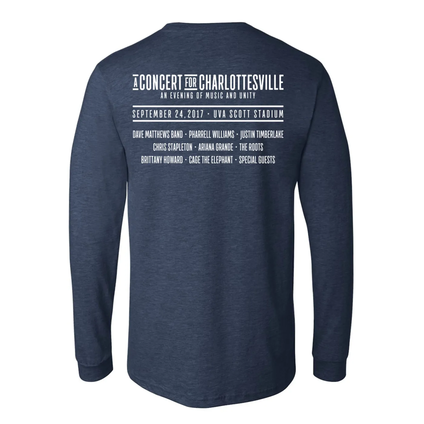 Dave Matthews Band Concert for Charlottesville Longsleeve