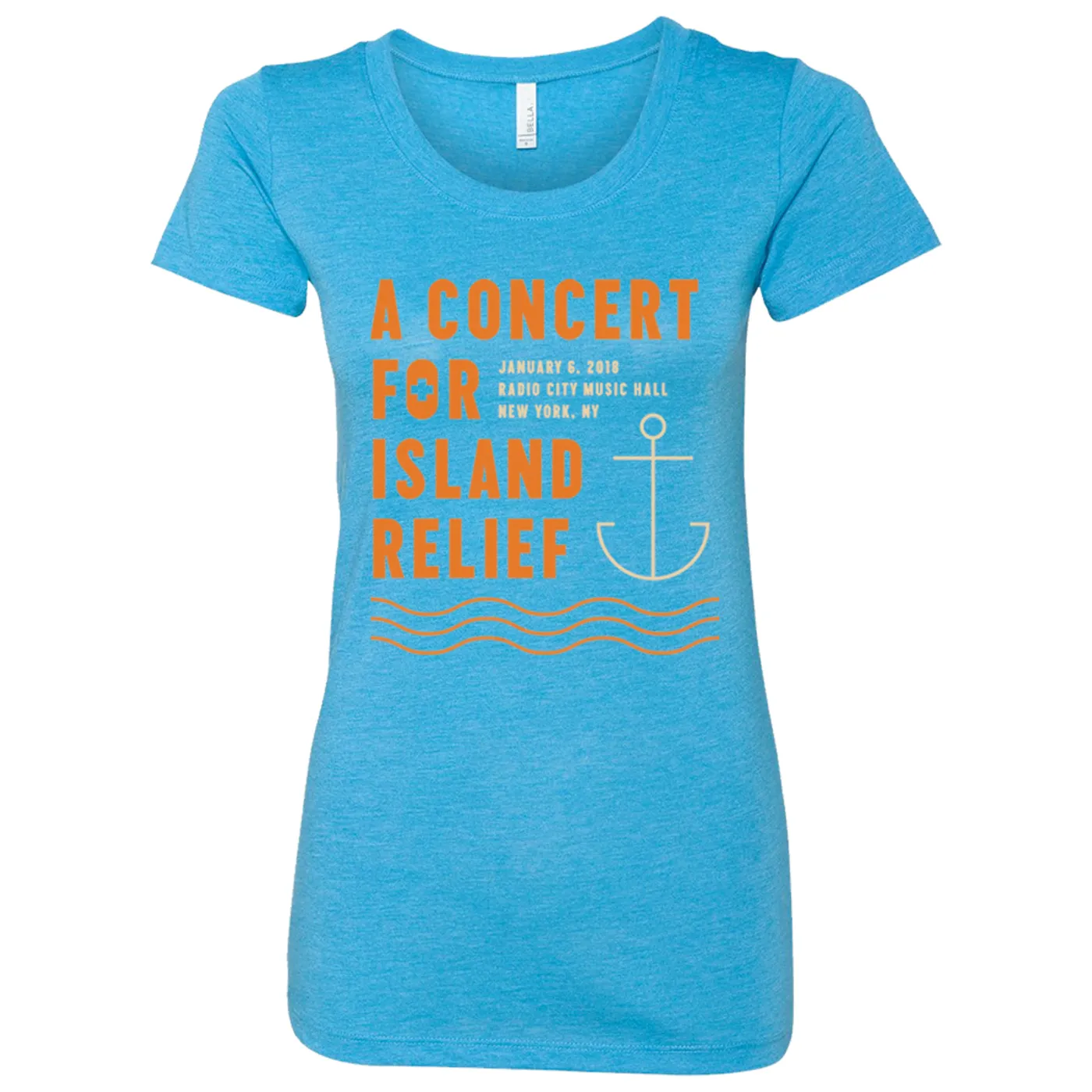 Dave Matthews Band Concert for Island Relief Women's Anchor T-Shirt
