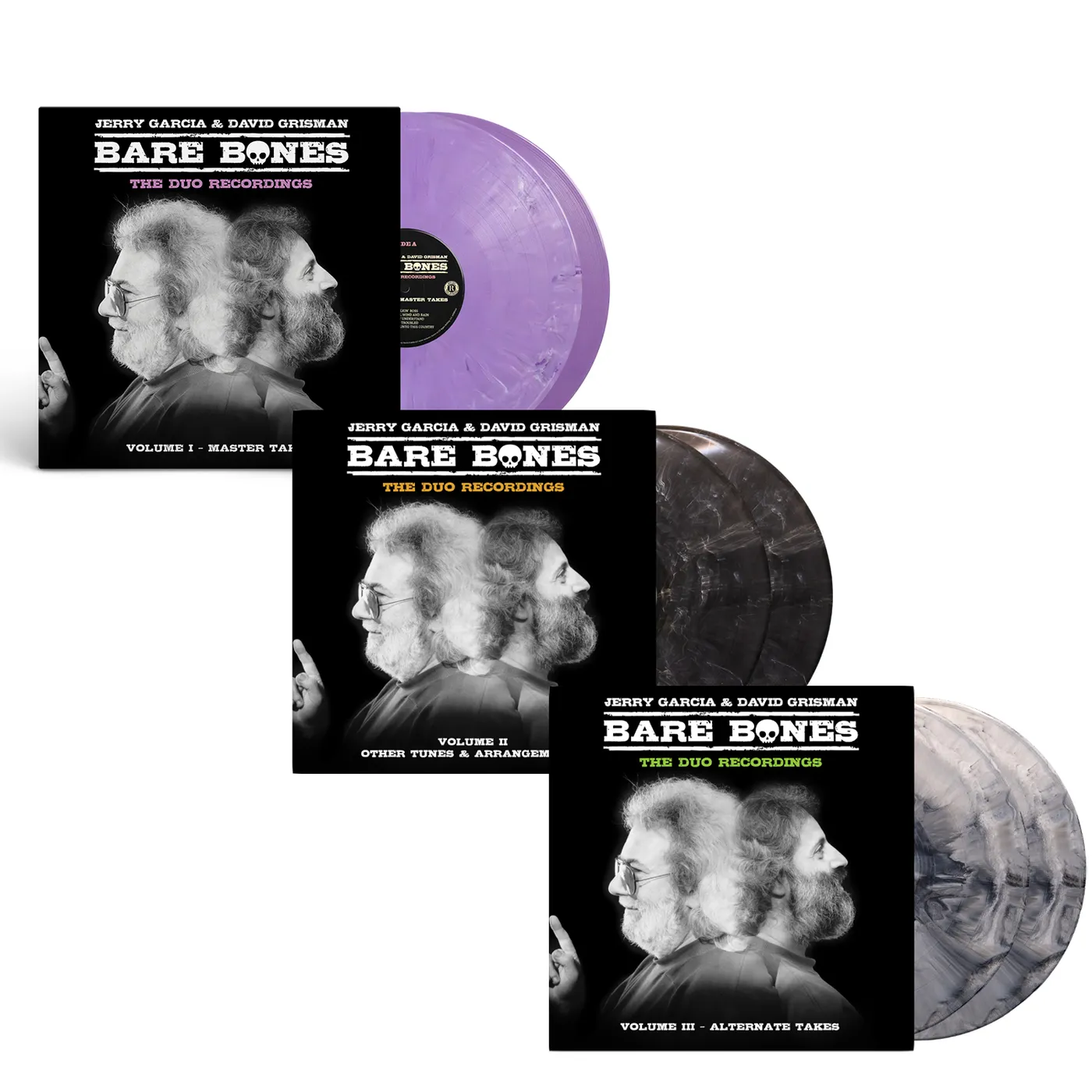 Jerry Garcia Bare Bones: Volumes I, II & III Vinyl Bundle