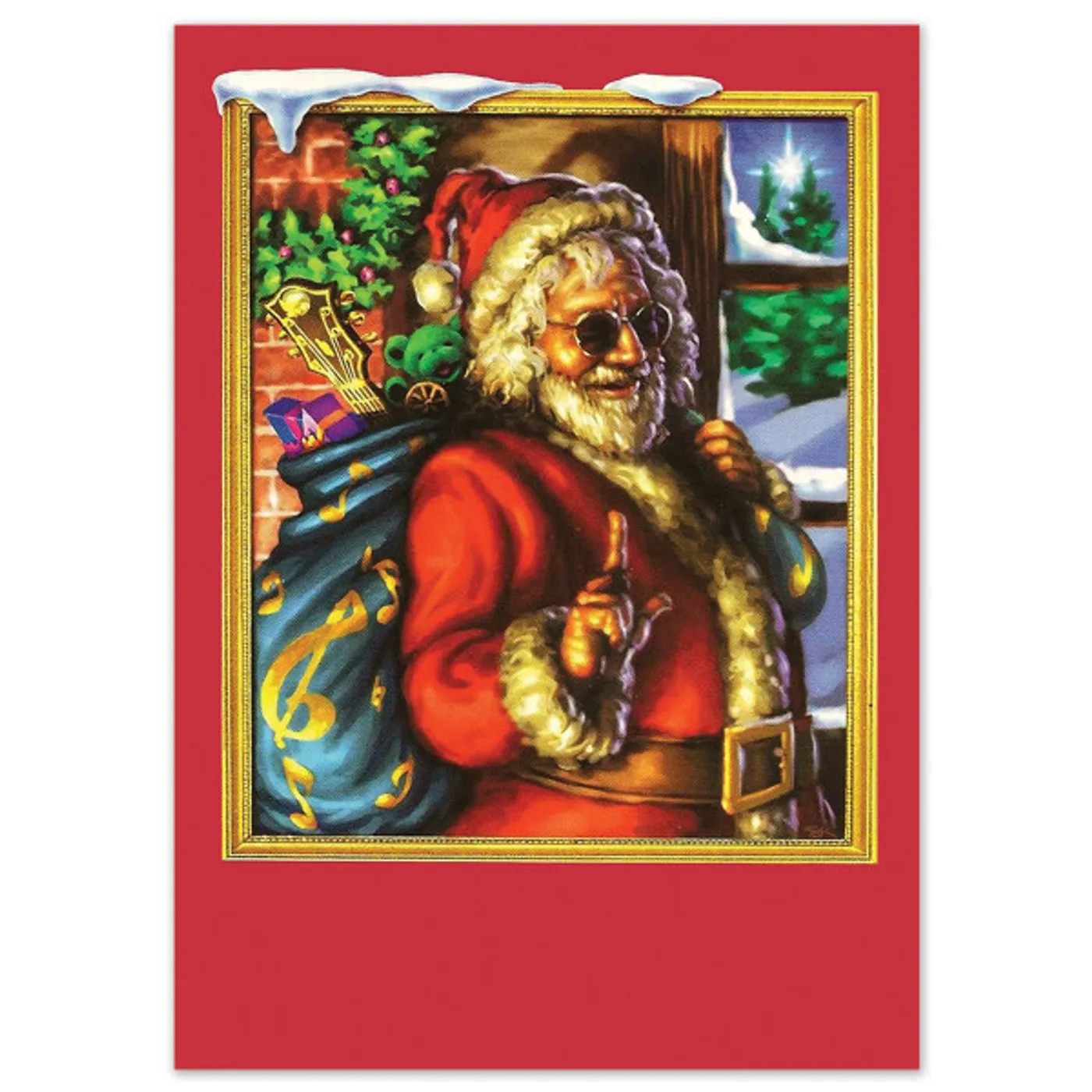 Jerry Garcia Christmas Cards [10 Pack w/ Envelopes]