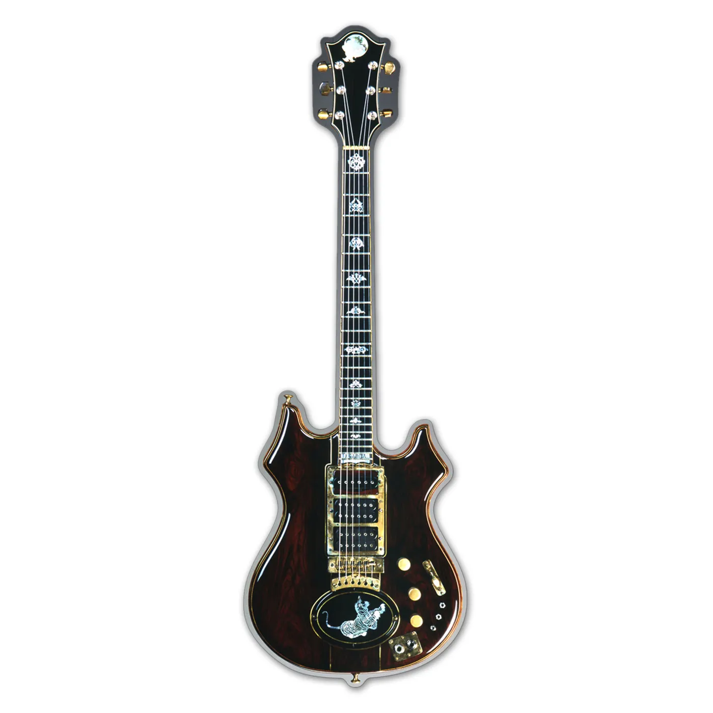 Jerry Garcia Tiger Guitar Acrylic Magnet