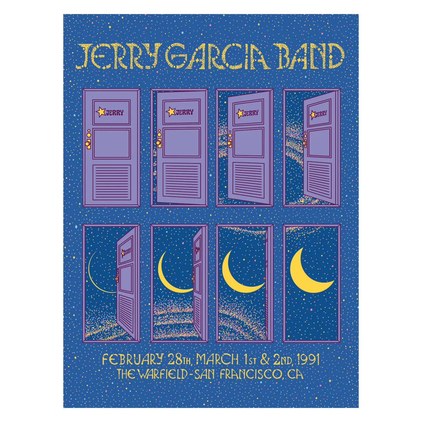 Jerry Garcia Live at The Warfield Limited Edition Poster