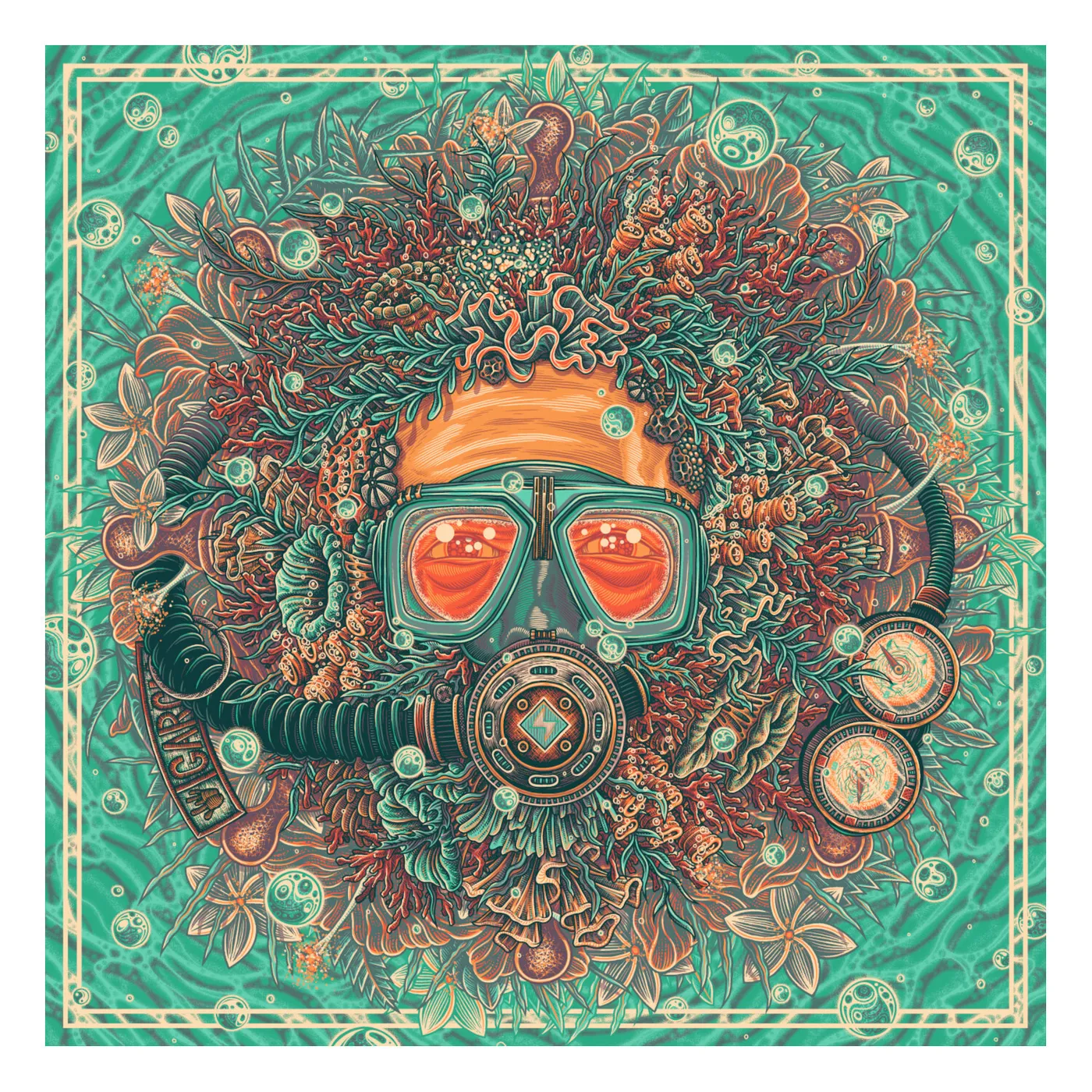 Jerry Garcia SOLD OUT Bicycle Day 2024: “Kona Ripple” by Luke Martin