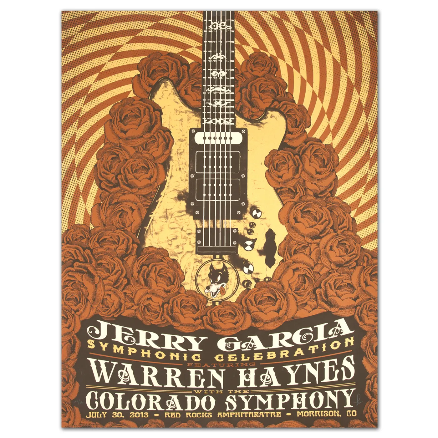 Jerry Garcia Symphonic Celebration featuring Warren Haynes Red Rocks Event Poster
