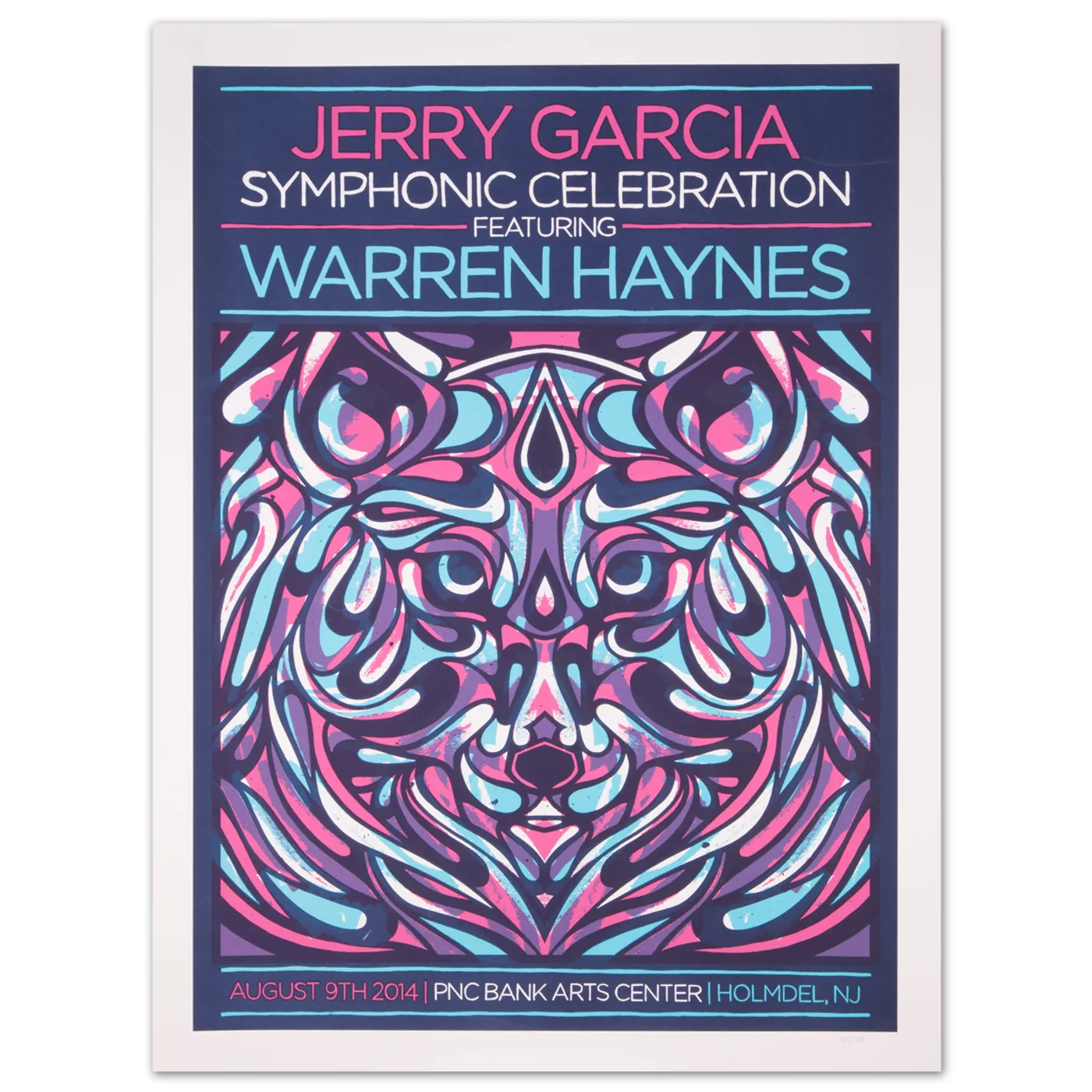Jerry Garcia Symphonic Celebration PNC Bank Arts Center 2014 Event Poster