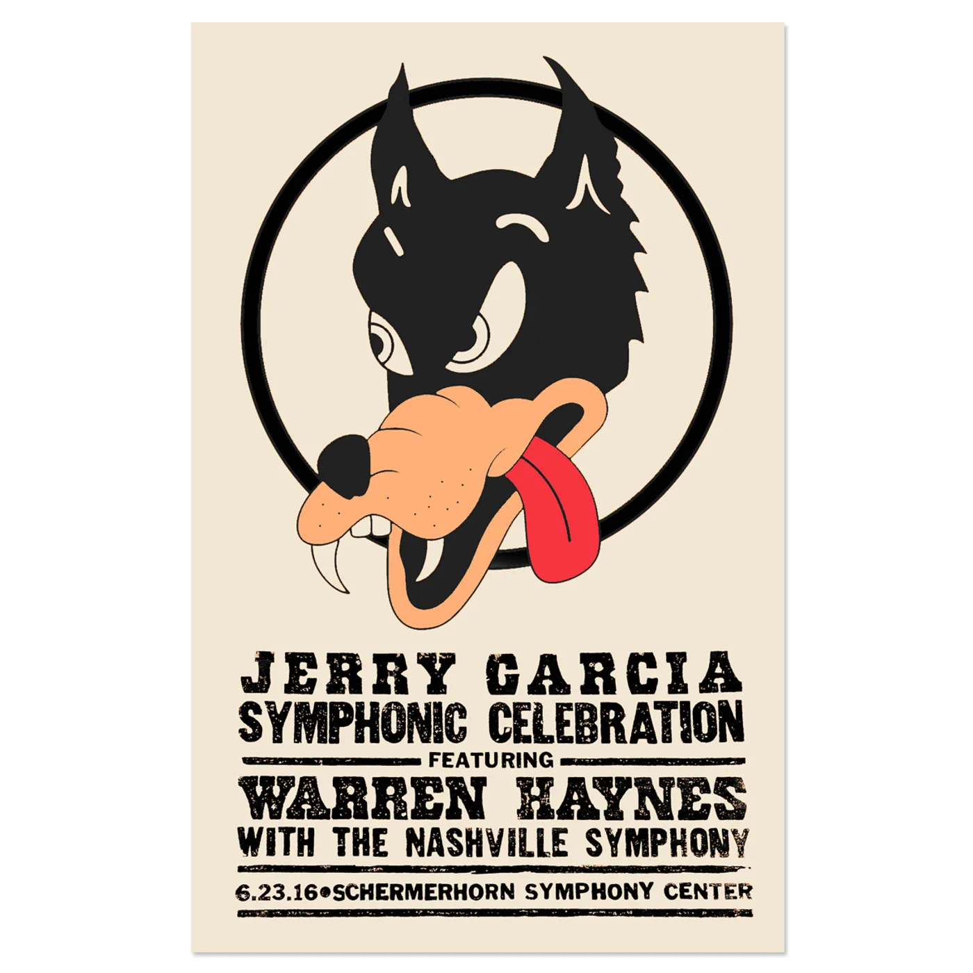 Jerry Garcia Symphonic Celebration featuring Warren Haynes Nashville Event Poster