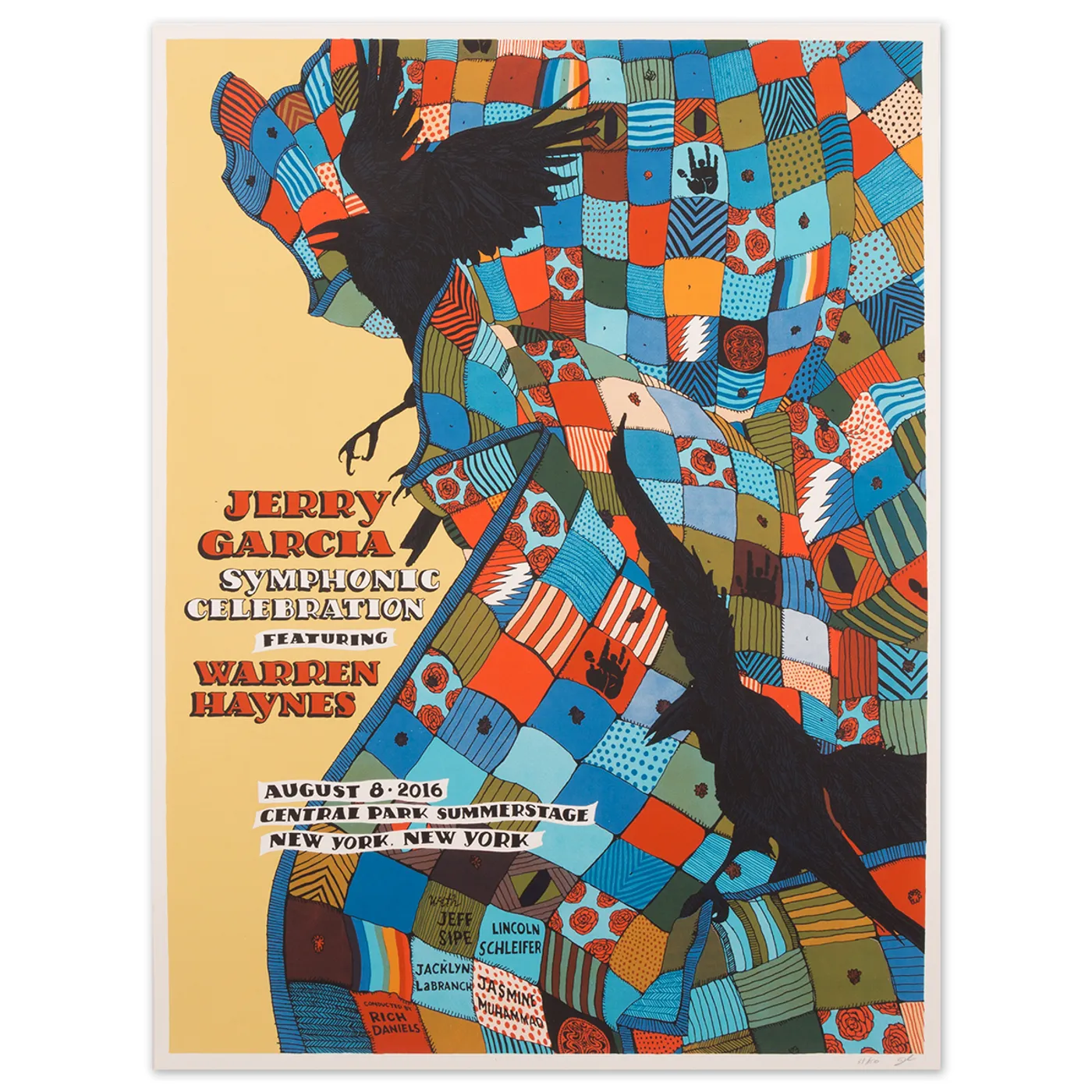 Jerry Garcia Symphonic Celebration Central Park 2016 Event Poster