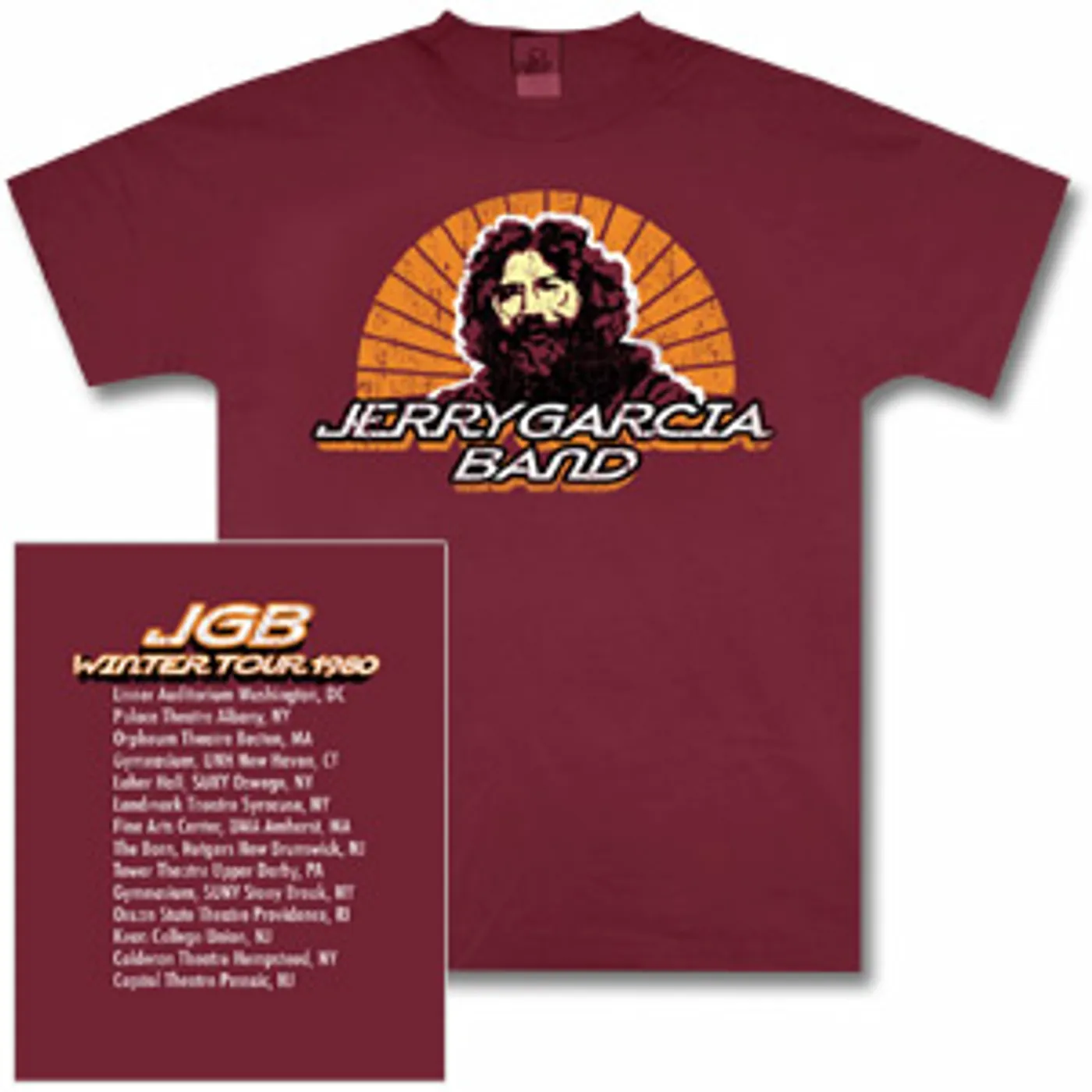 Jerry Garcia Band 1980 Tour T-Shirt