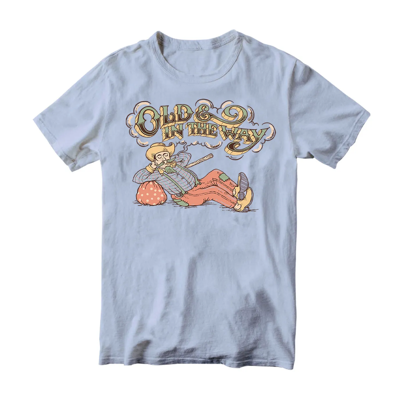 Jerry Garcia Old & In the Way Hobo T-Shirt  -- Light Blue
