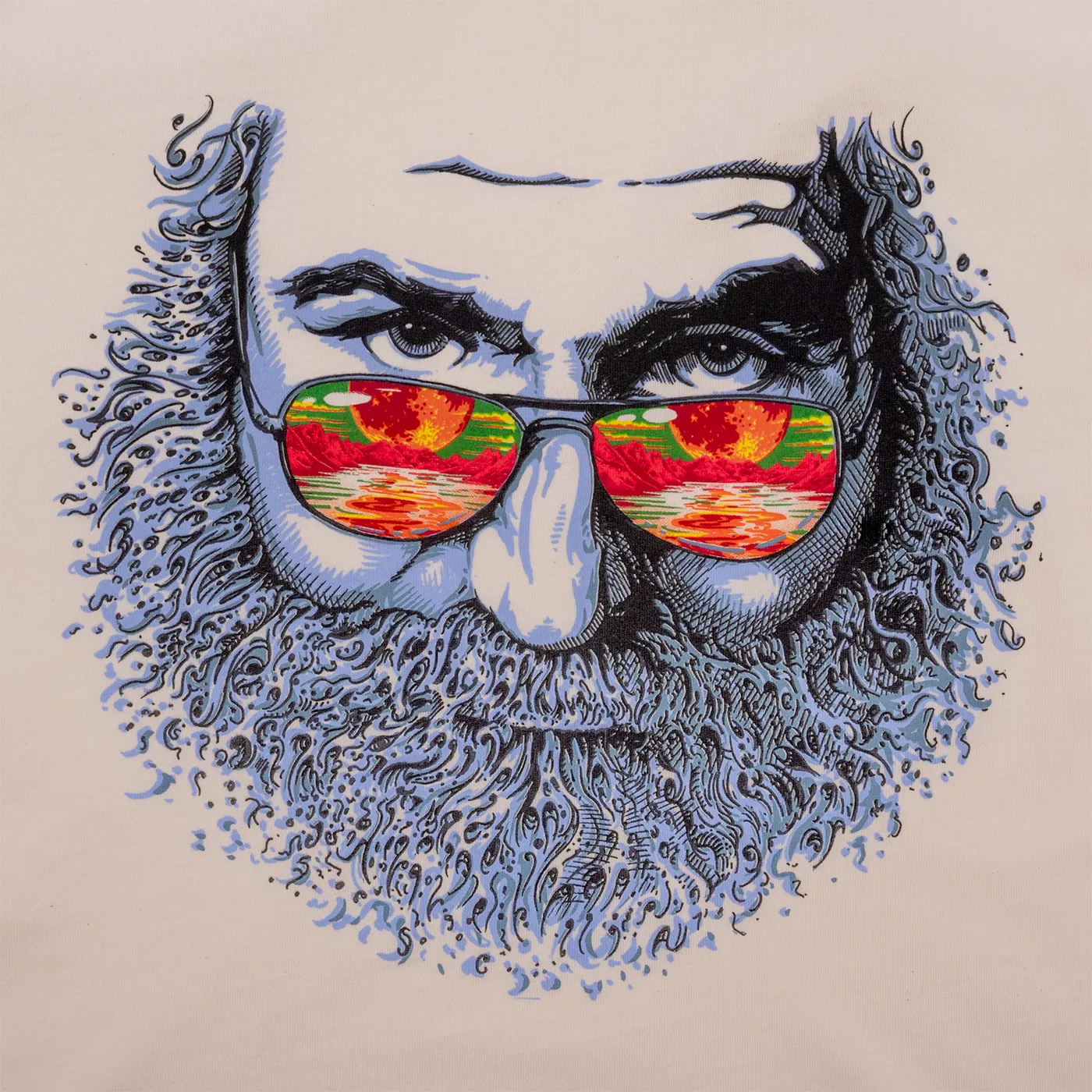 Jerry Garcia Palm Sunday Ladies Racerback Tank