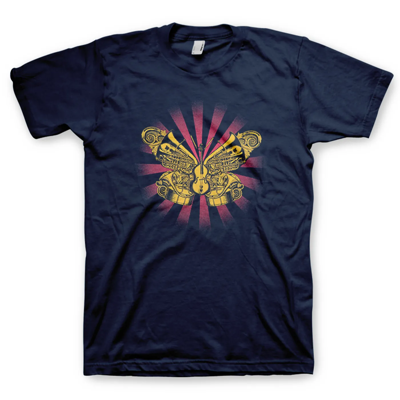 Jerry Garcia Symphonic Celebration Spring 2014 Tour Men's T-shirt (Navy)