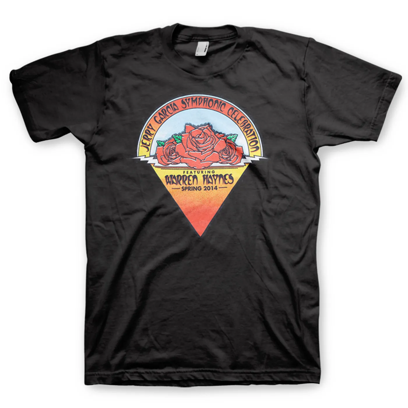 Jerry Garcia Symphonic Celebration Spring 2014 Tour Men's T-shirt (Charcoal)