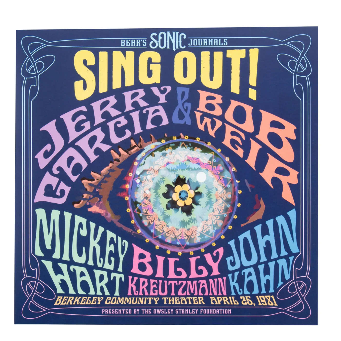 Jerry Garcia Bear's Sonic Journals: Sing Out! Berkeley Community Theater, 4/25/1981 (Limited Edition Red-White Eyeball LP) (Vinyl)