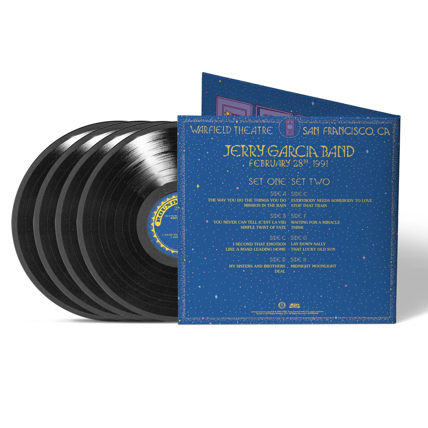 Jerry Garcia Live at The Warfield: February 28th, 1991 4xLP