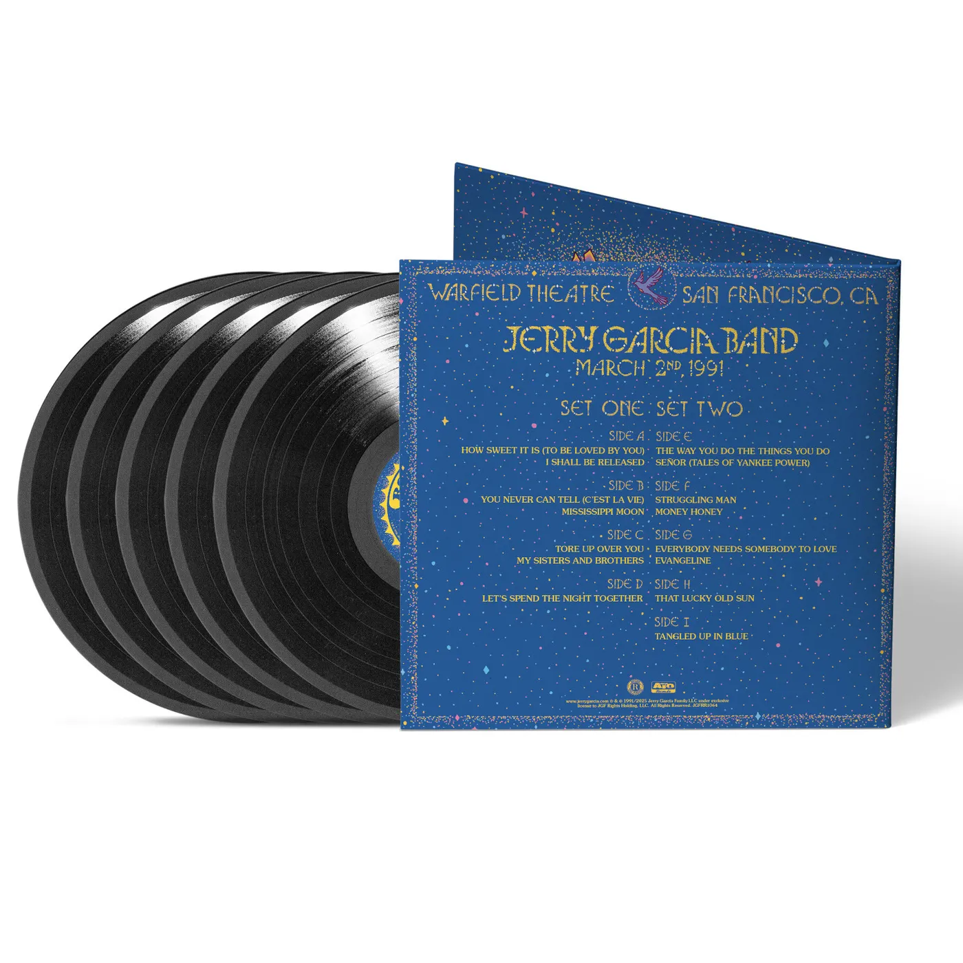 Jerry Garcia Live at The Warfield: March 2nd, 1991 5xLP