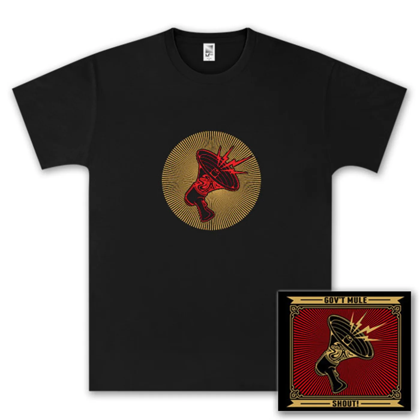 Gov't Mule Gov’t Mule Shout! CD and T-Shirt Bundle