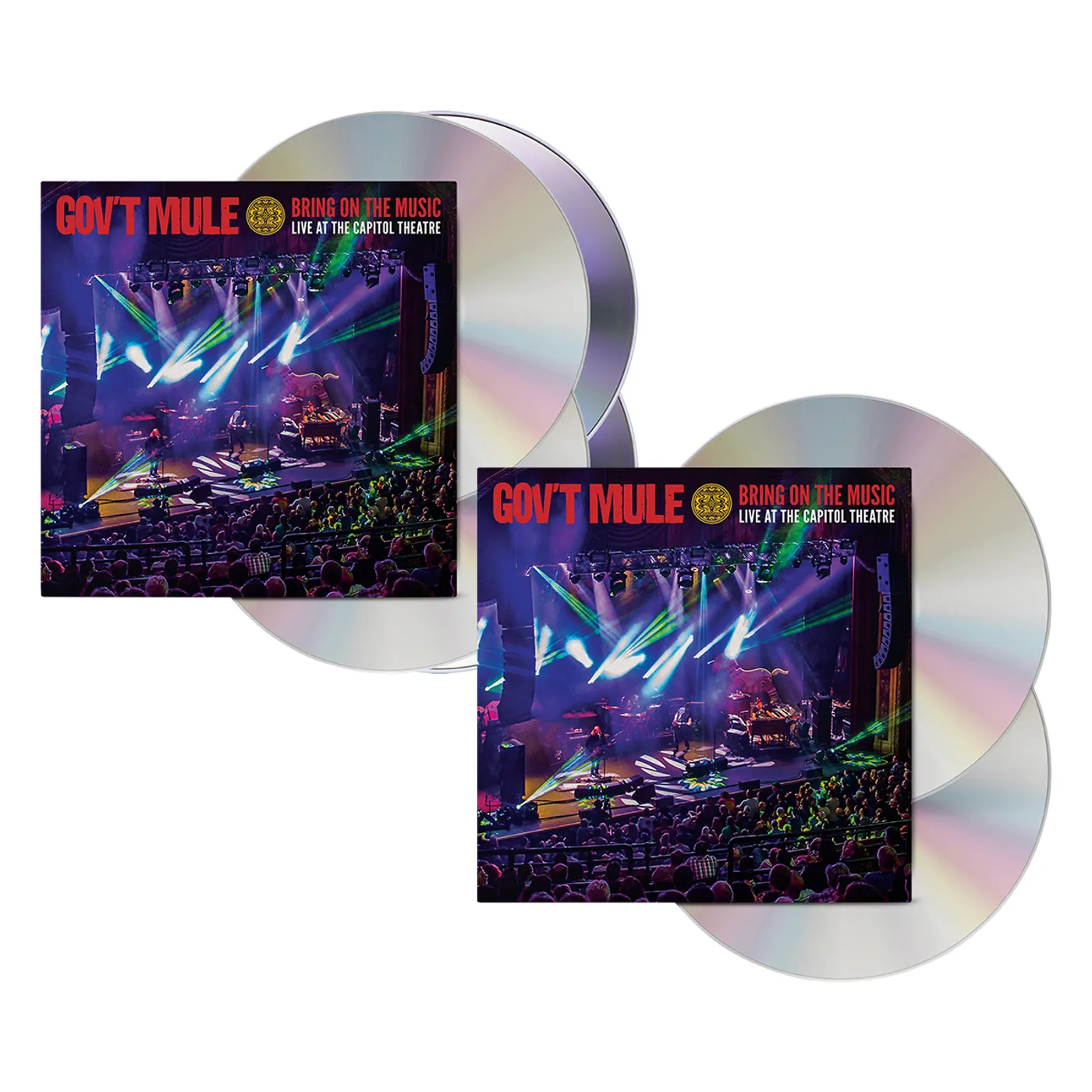Gov't Mule 2-CD/2-DVD Deluxe + 2-CD Standard Editions Bundle: Bring On The Music / Live at The Capitol Theatre