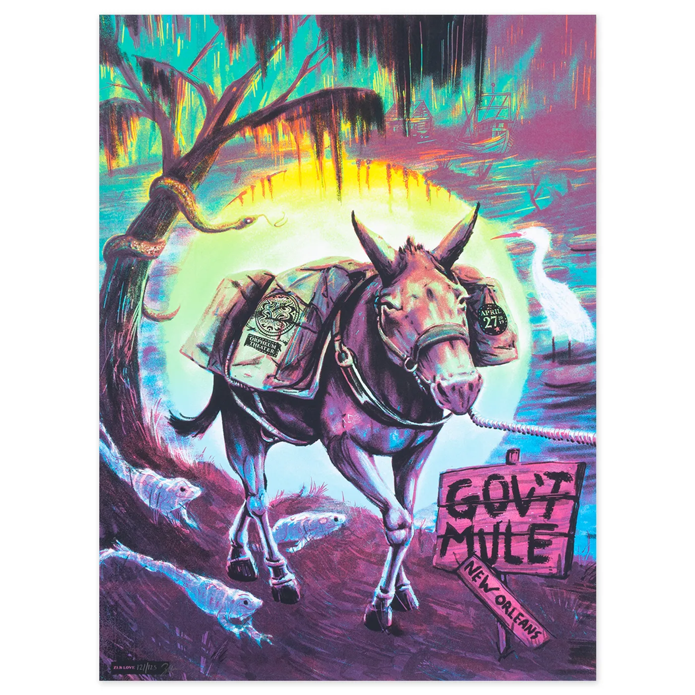 Gov't Mule April 27, 2019 Orpheum Theater Poster