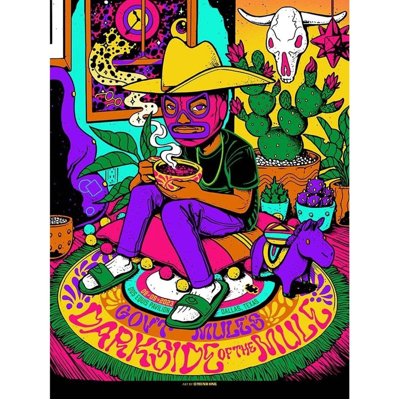 Gov't Mule Dallas, TX 2023 Poster by Munk One