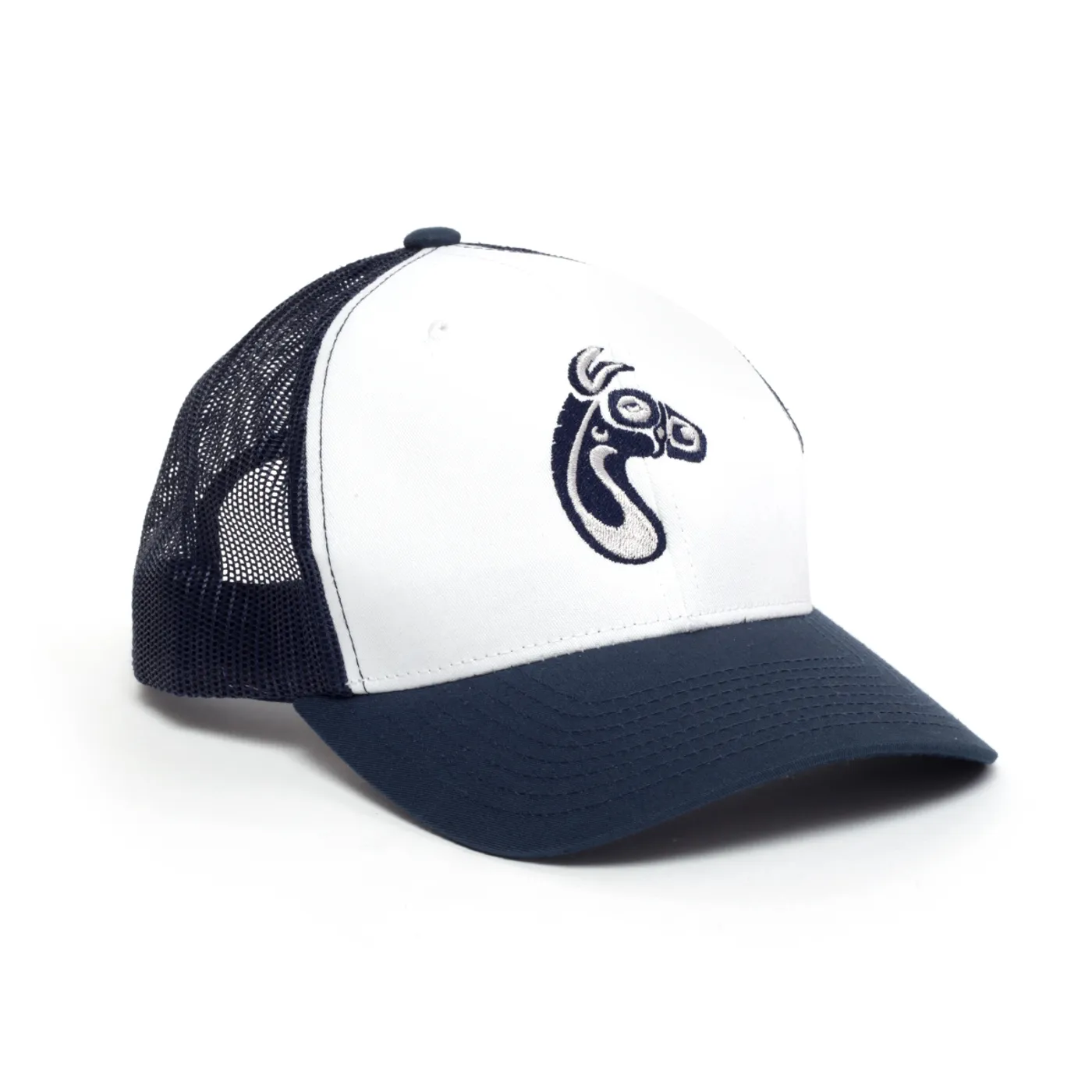 Gov't Mule Blue/White Mulehead Logo Trucker Hat