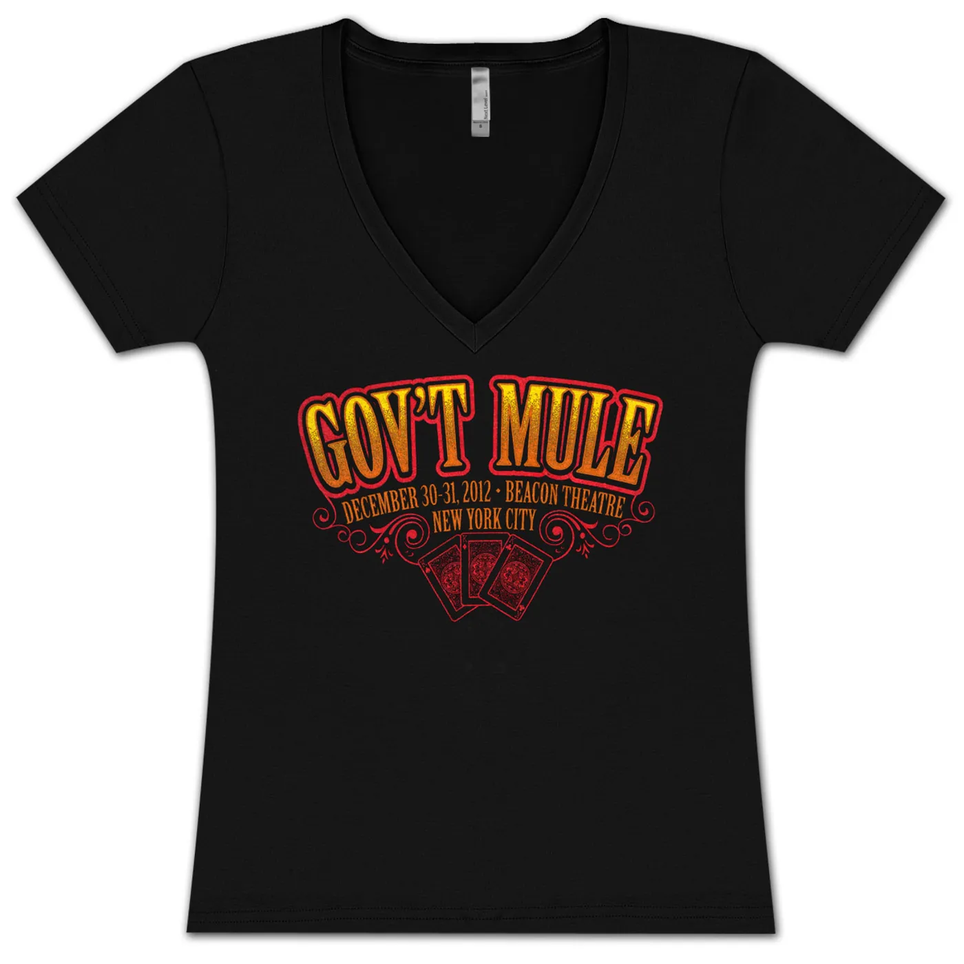 Gov't Mule New Years Eve 2012-2013 3 Kings Logo Ladies T-shirt