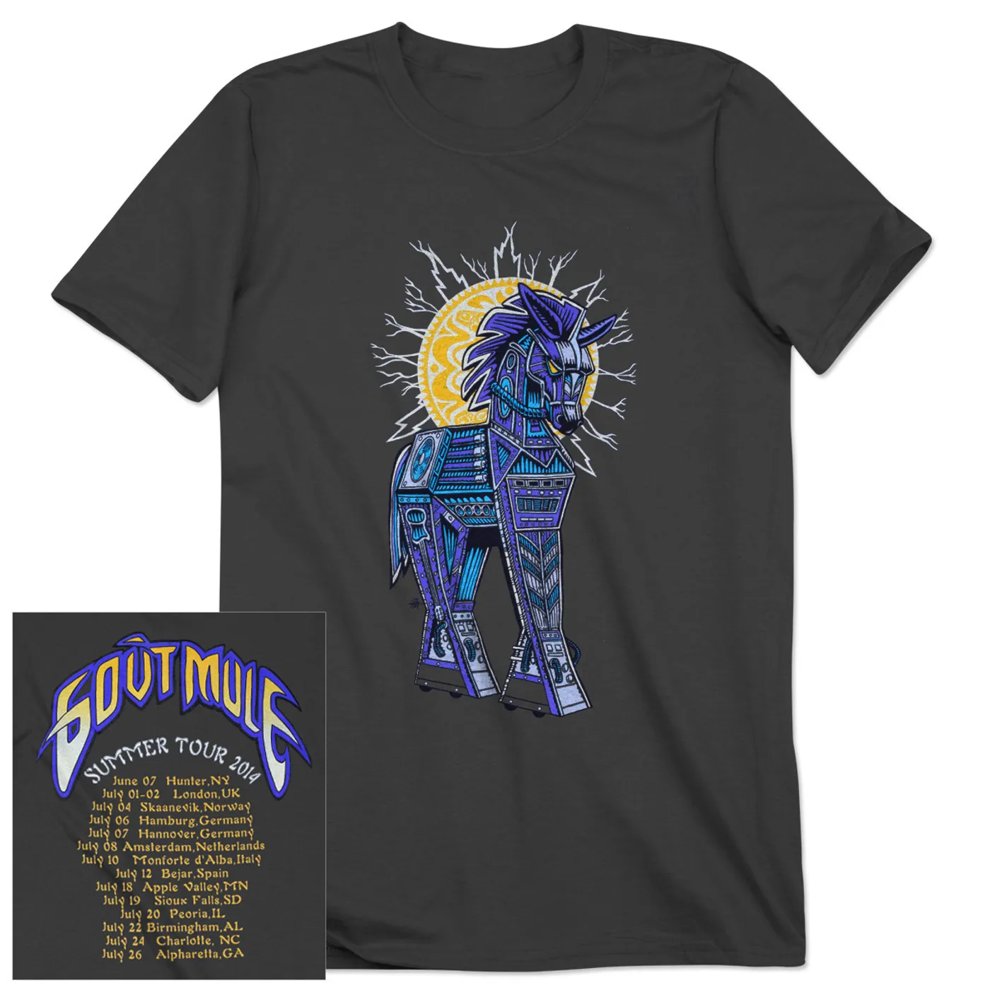 Gov't Mule 2014 Summer Tour Trojan Mule T-Shirt