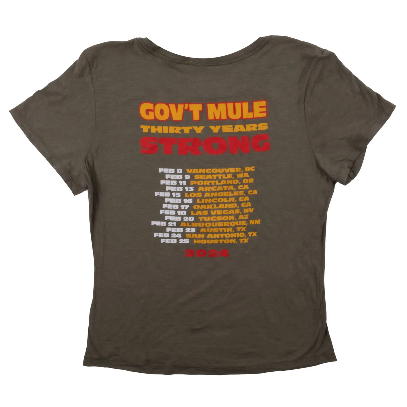 Gov't Mule 30 Year Strong Tour - Women's Muscle Mule T-shirt
