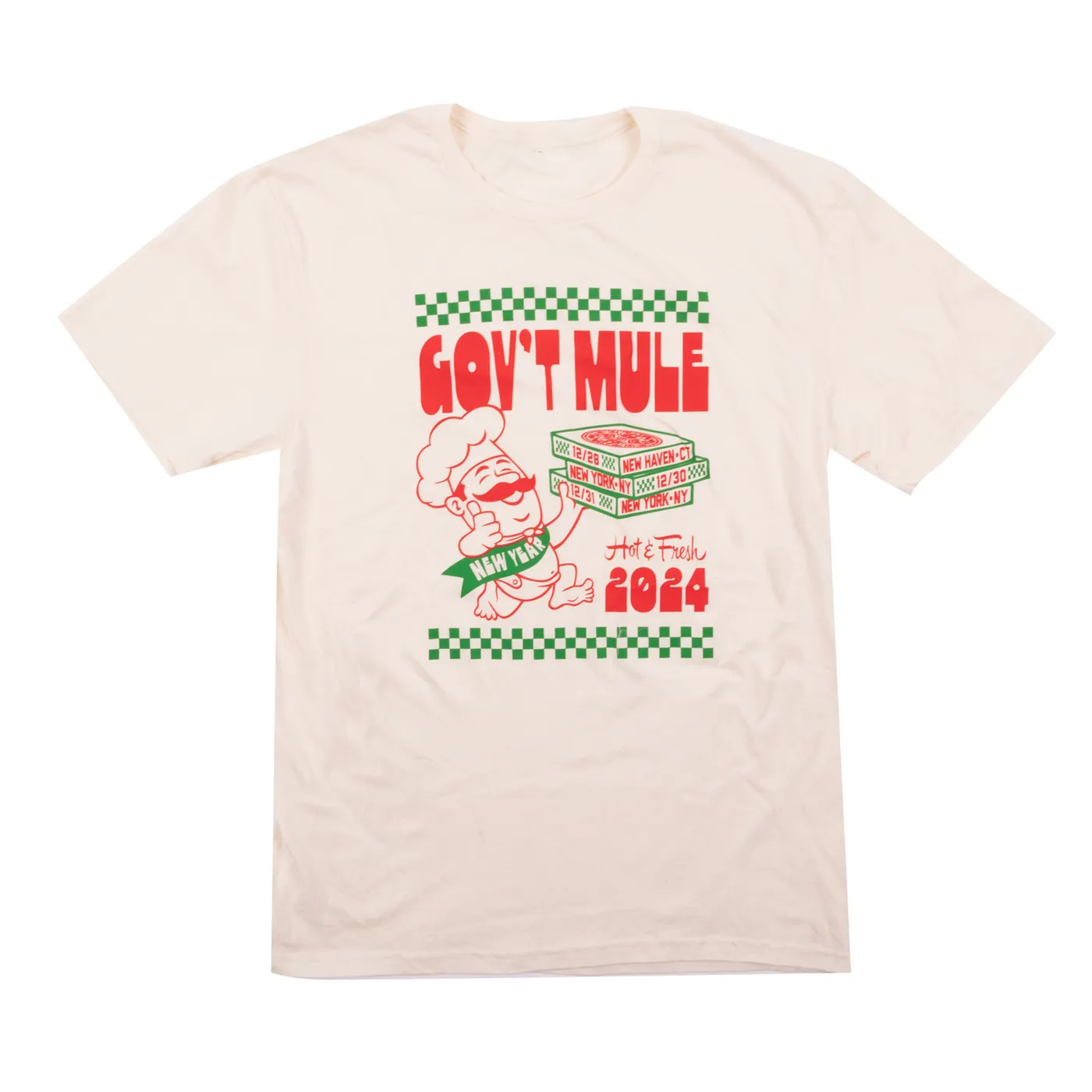 Gov't Mule NEW YEARS RUN 2024-2025 PIZZA GUY SHIRT