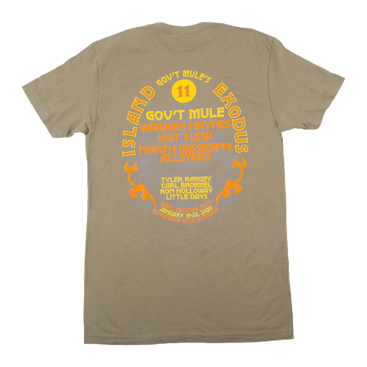 Gov't Mule Island Exodus 11 Event T-Shirt - XL Only